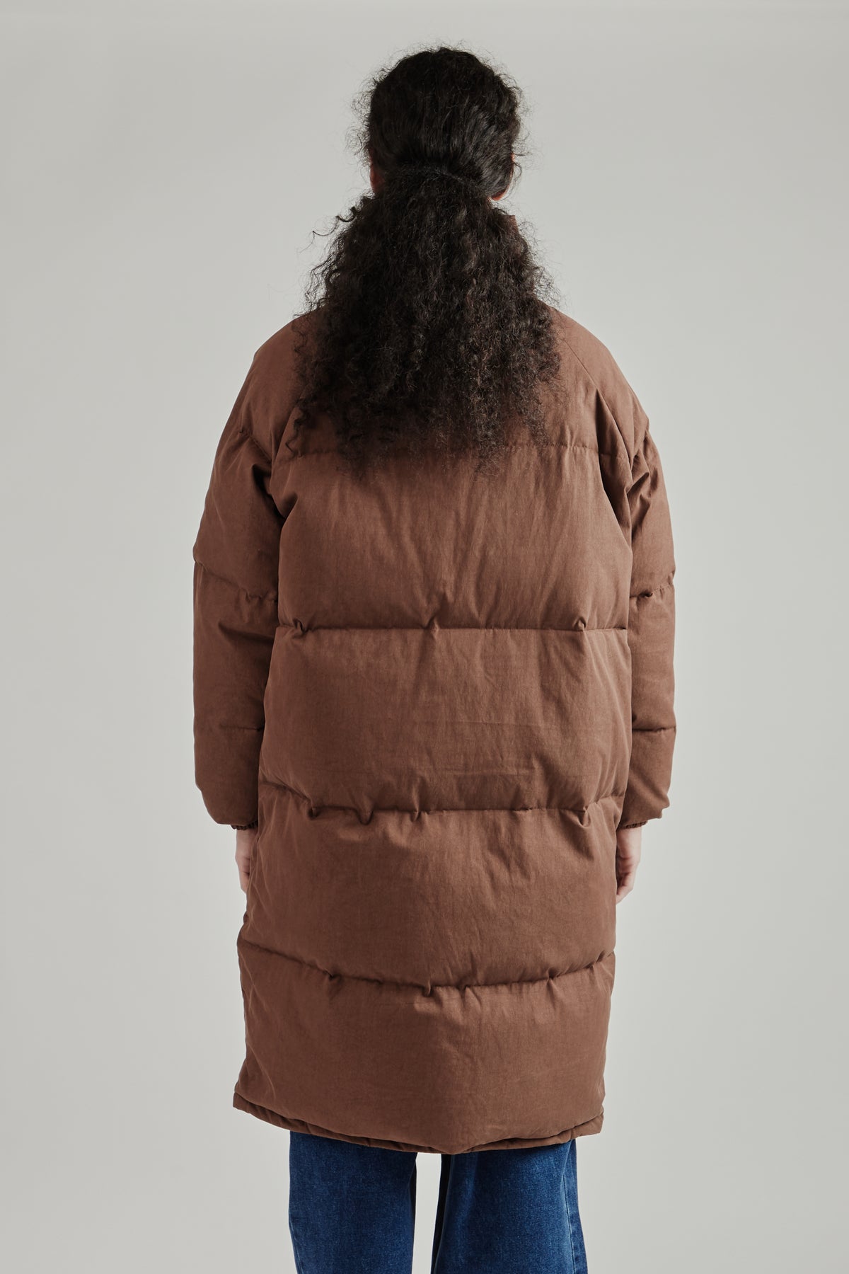 Reversible Heavy Puffer - Brown/Checkered