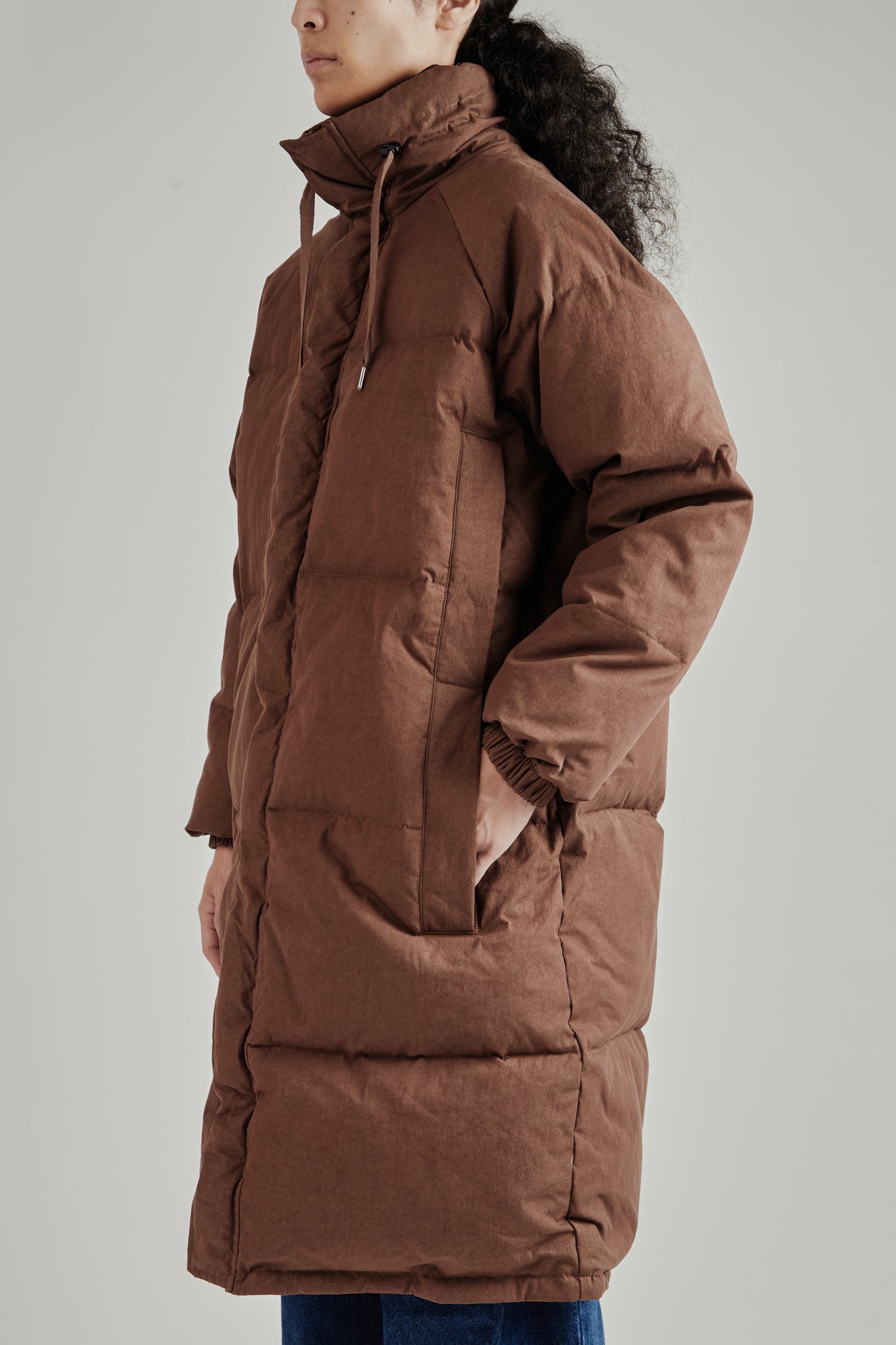 Reversible Heavy Puffer - Brown/Checkered