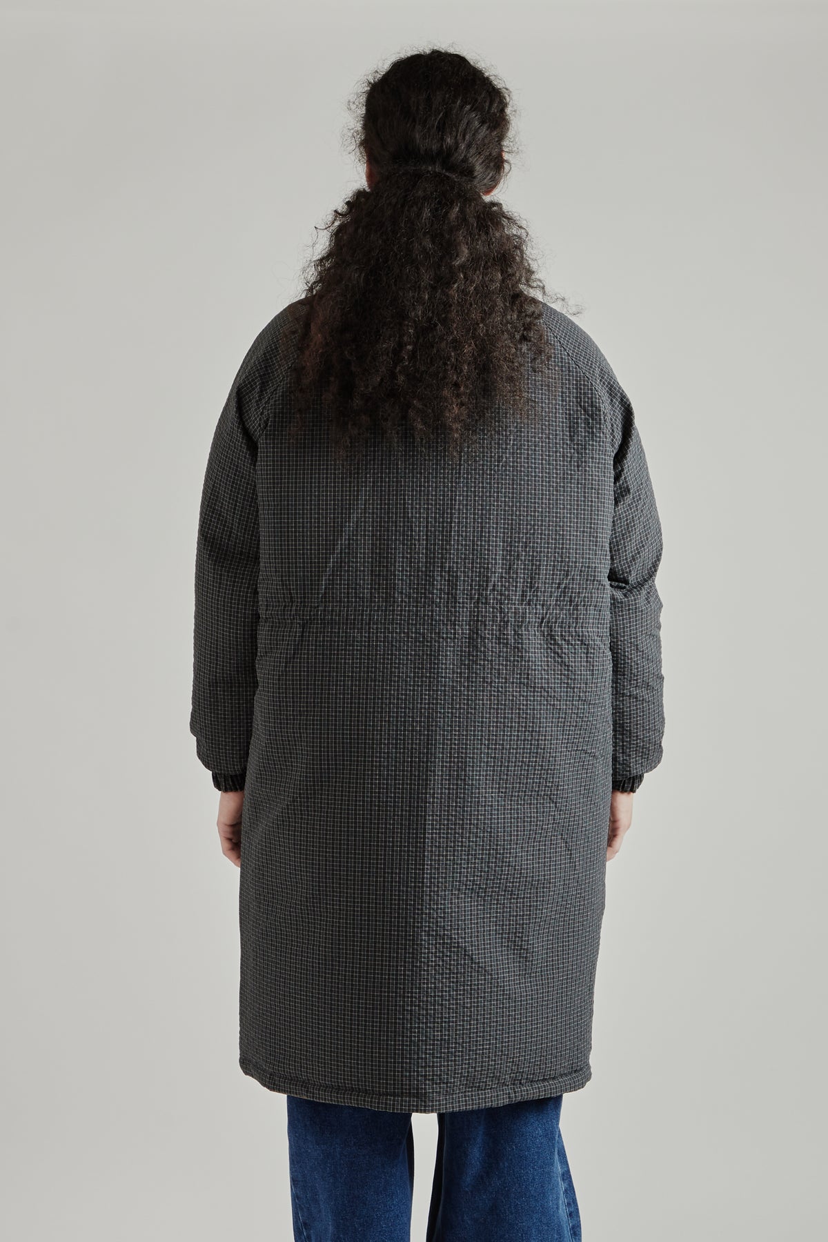 Reversible Heavy Puffer - Brown/Checkered