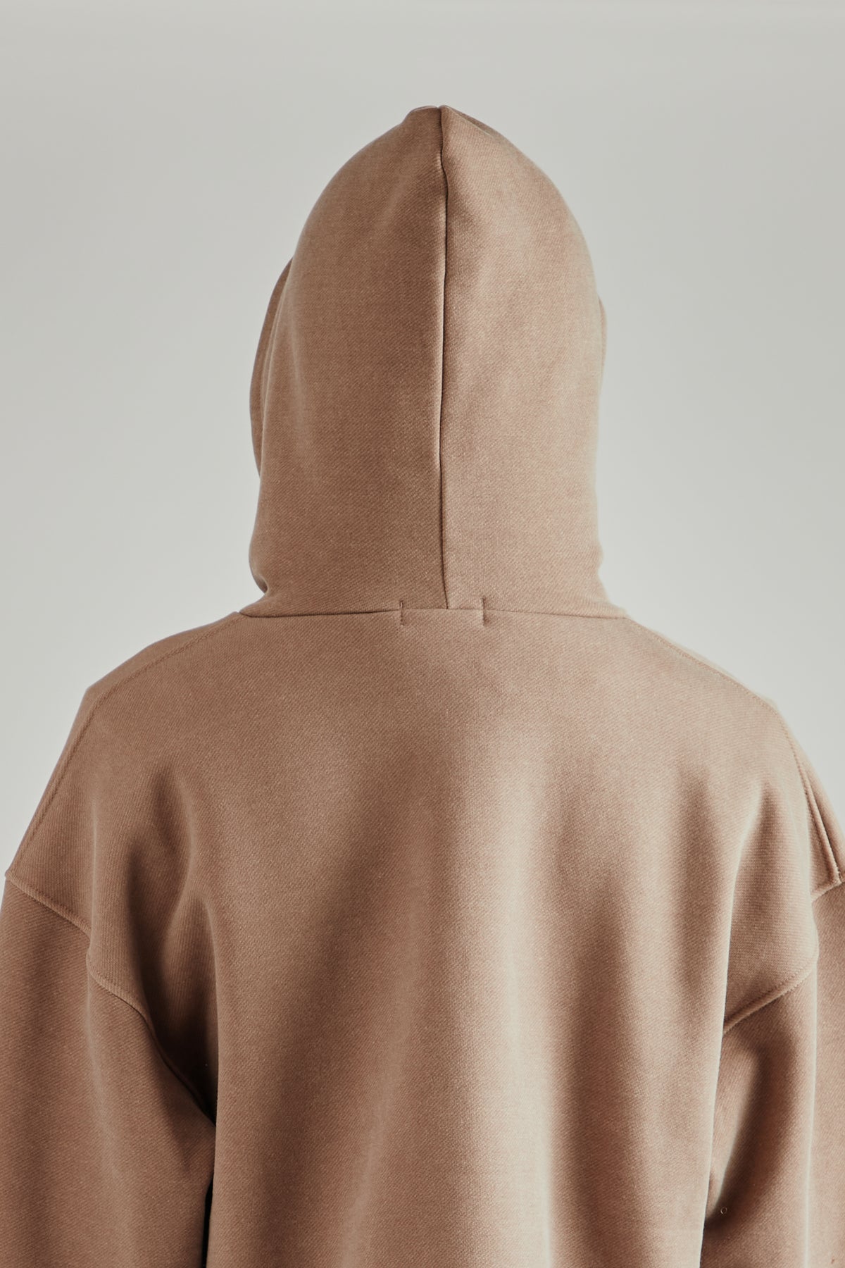 String Boxy Hoodie - Brown
