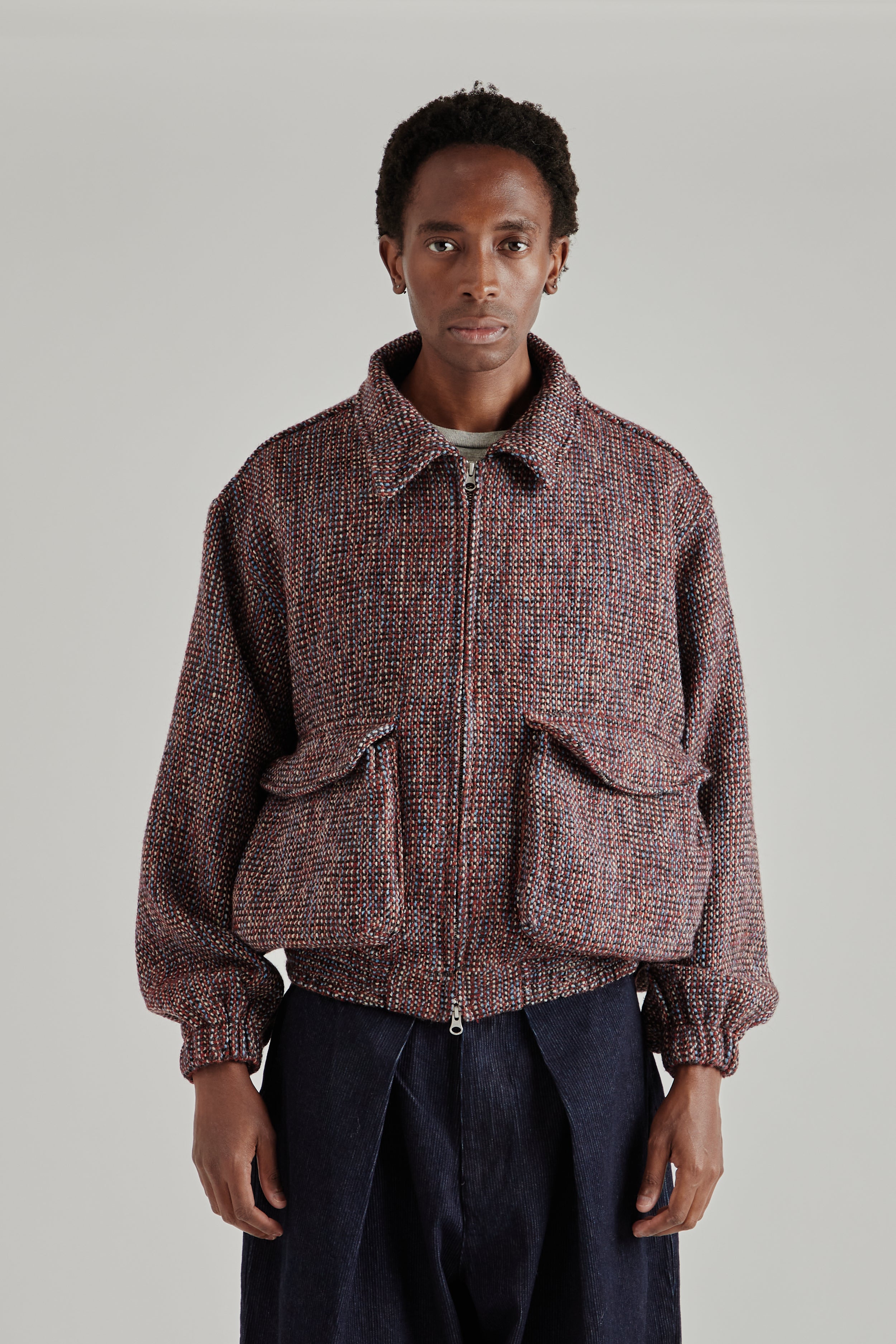 Estudio Niksen Tweed Bomber Check | Wallace Mercantile