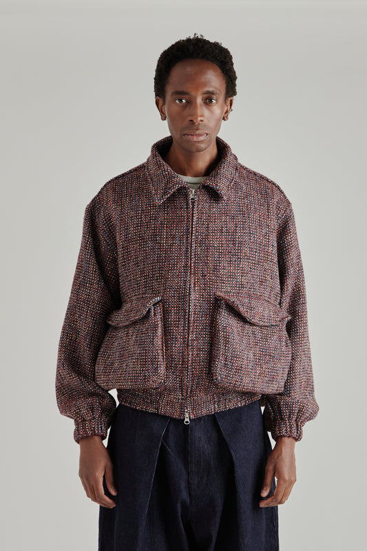 Estudio Niksen FW26 Tweed Bomber Jacket Checkered1809