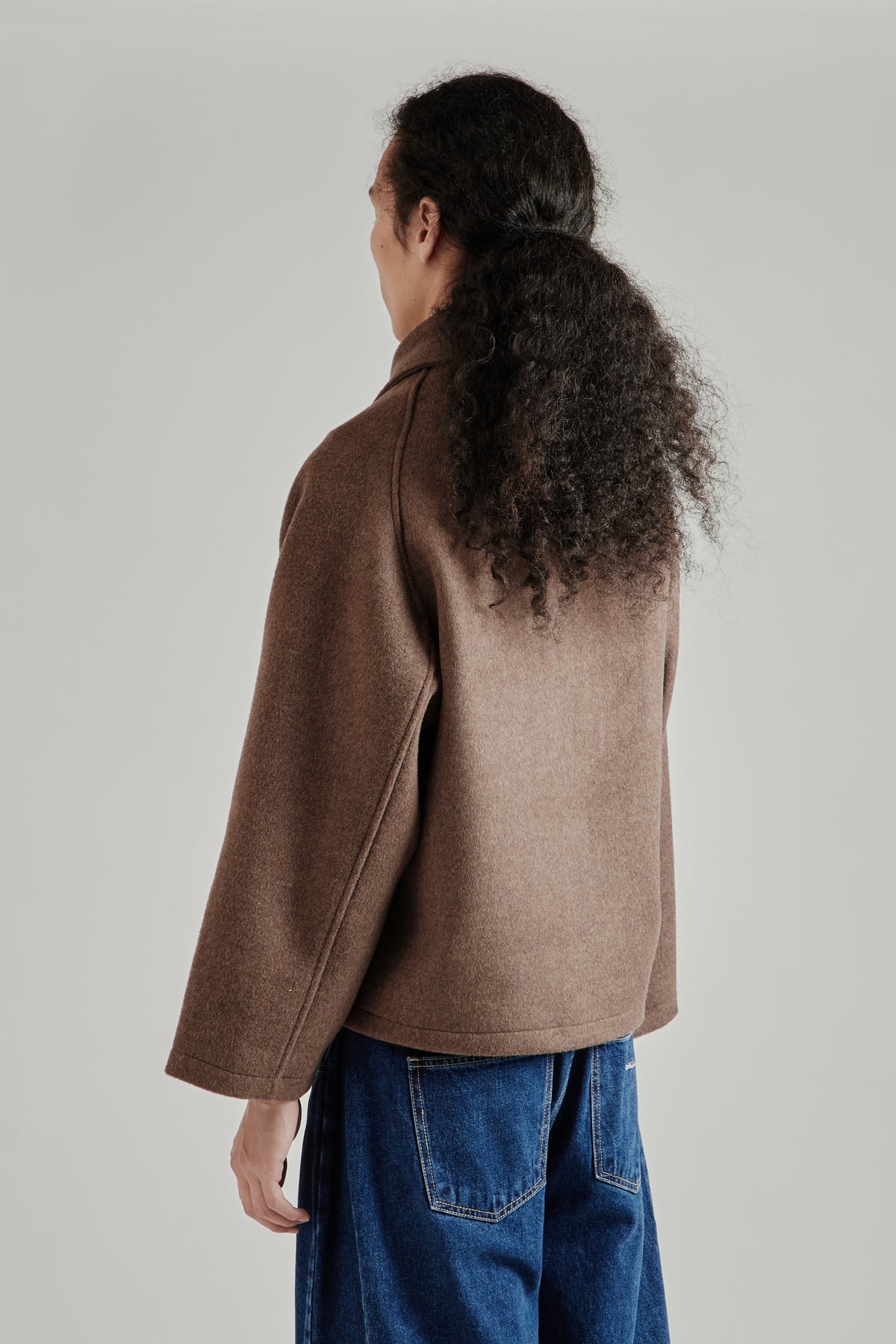 Wool Pocket Coat - Brown