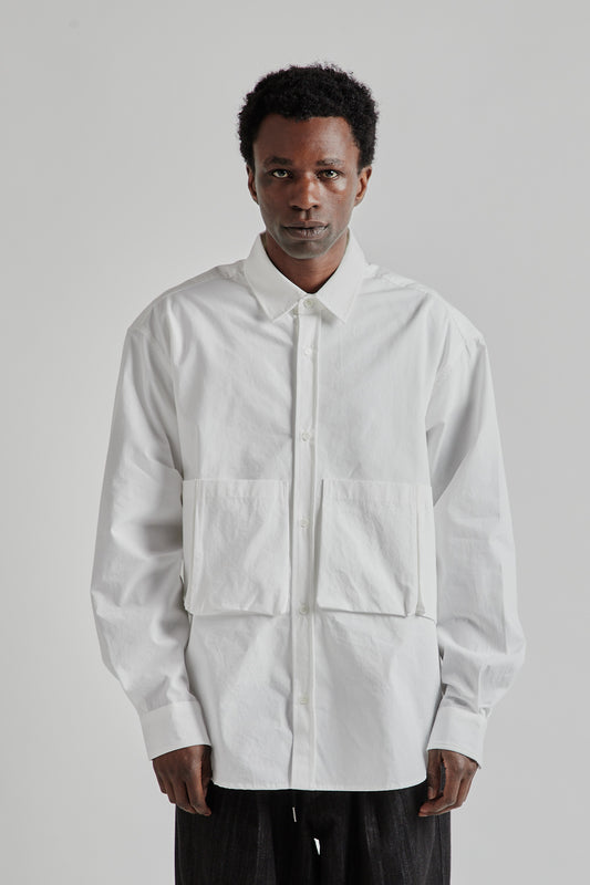 Estudio Niksen SS25 Five Pocket Button Shirt White 2