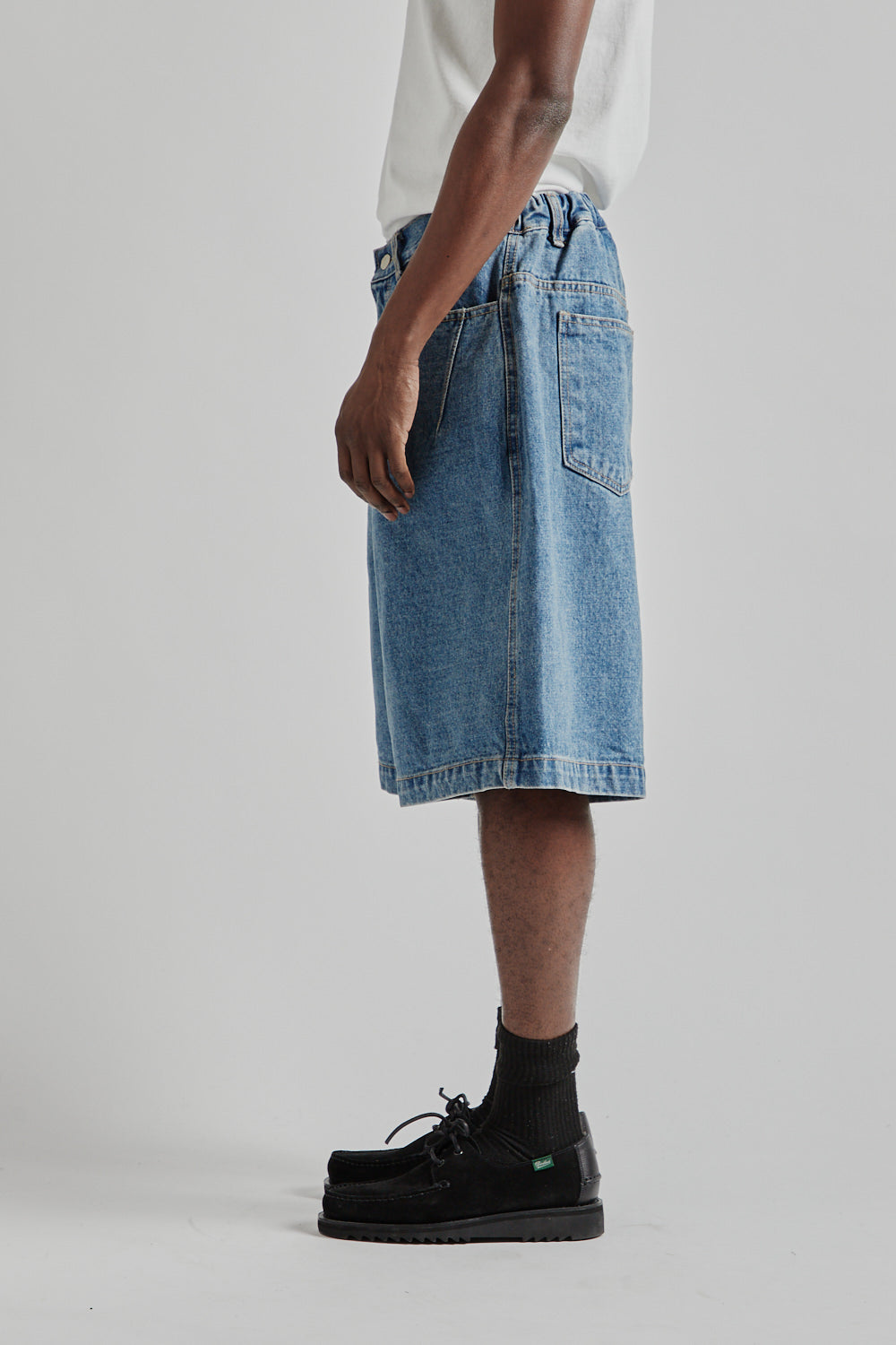 Estudio Niksen SS25 Half-Dart Denim Shorts Blue 3