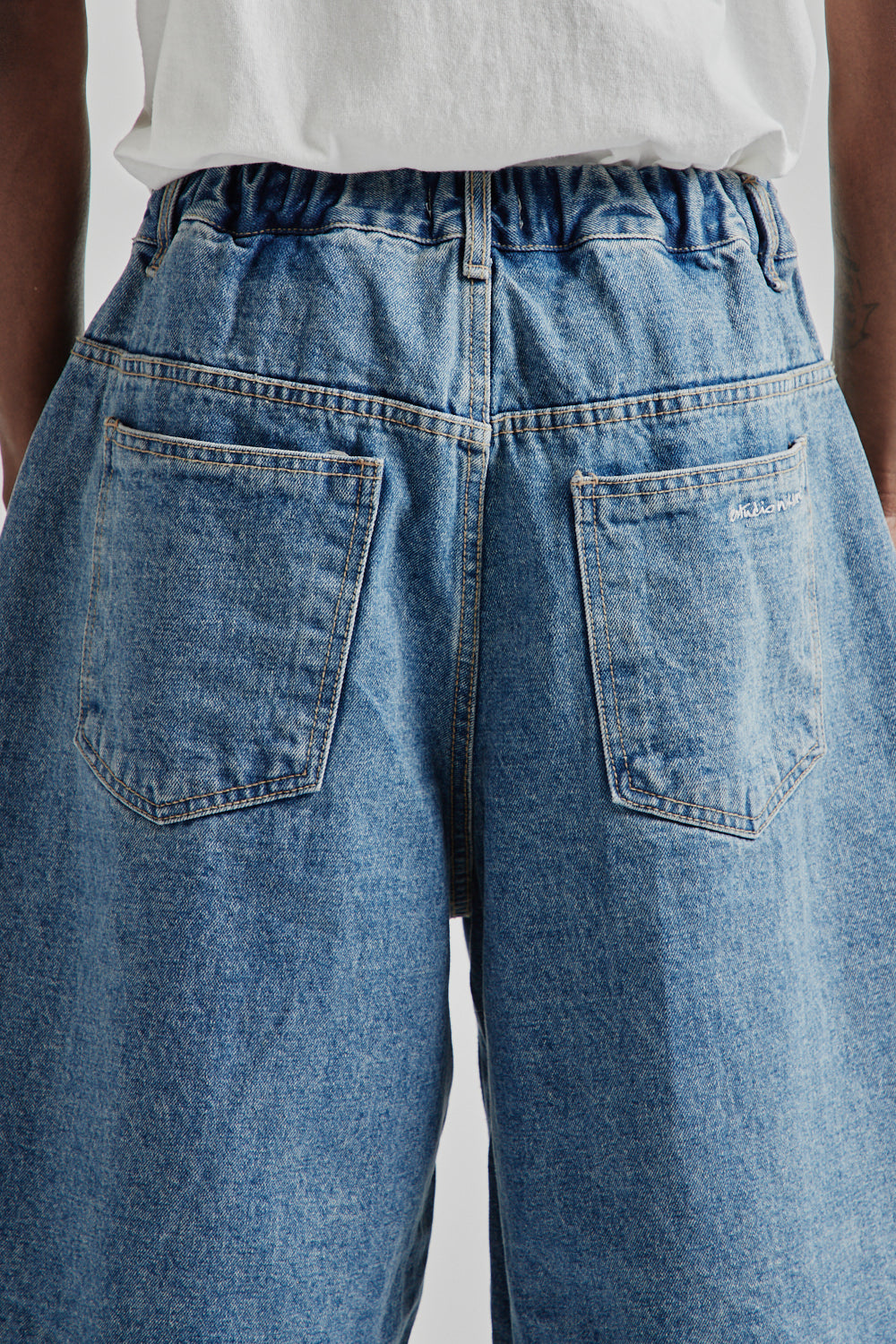 Estudio Niksen SS25 Half-Dart Denim Shorts Blue 5