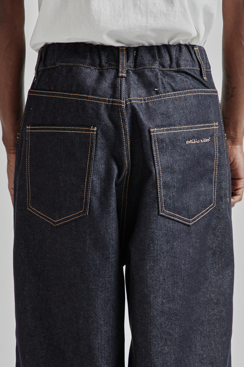 Estudio Niksen SS25 Raw Denim Balloon Jeans Indigo Raw Denim 5