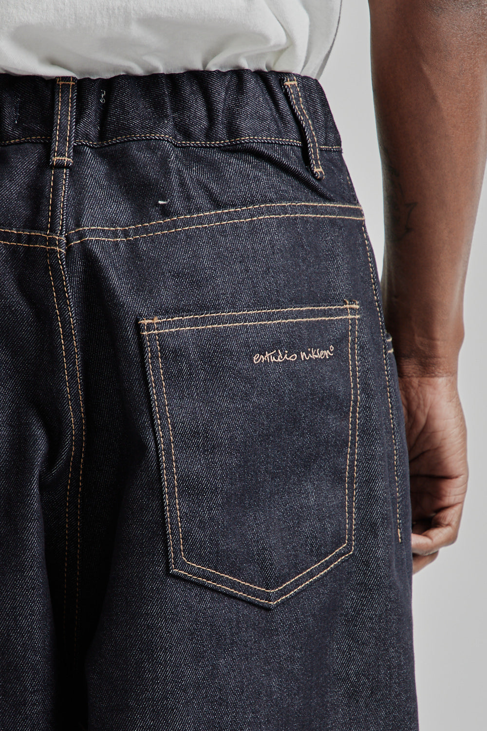 Estudio Niksen SS25 Raw Denim Balloon Jeans Indigo Raw Denim 6
