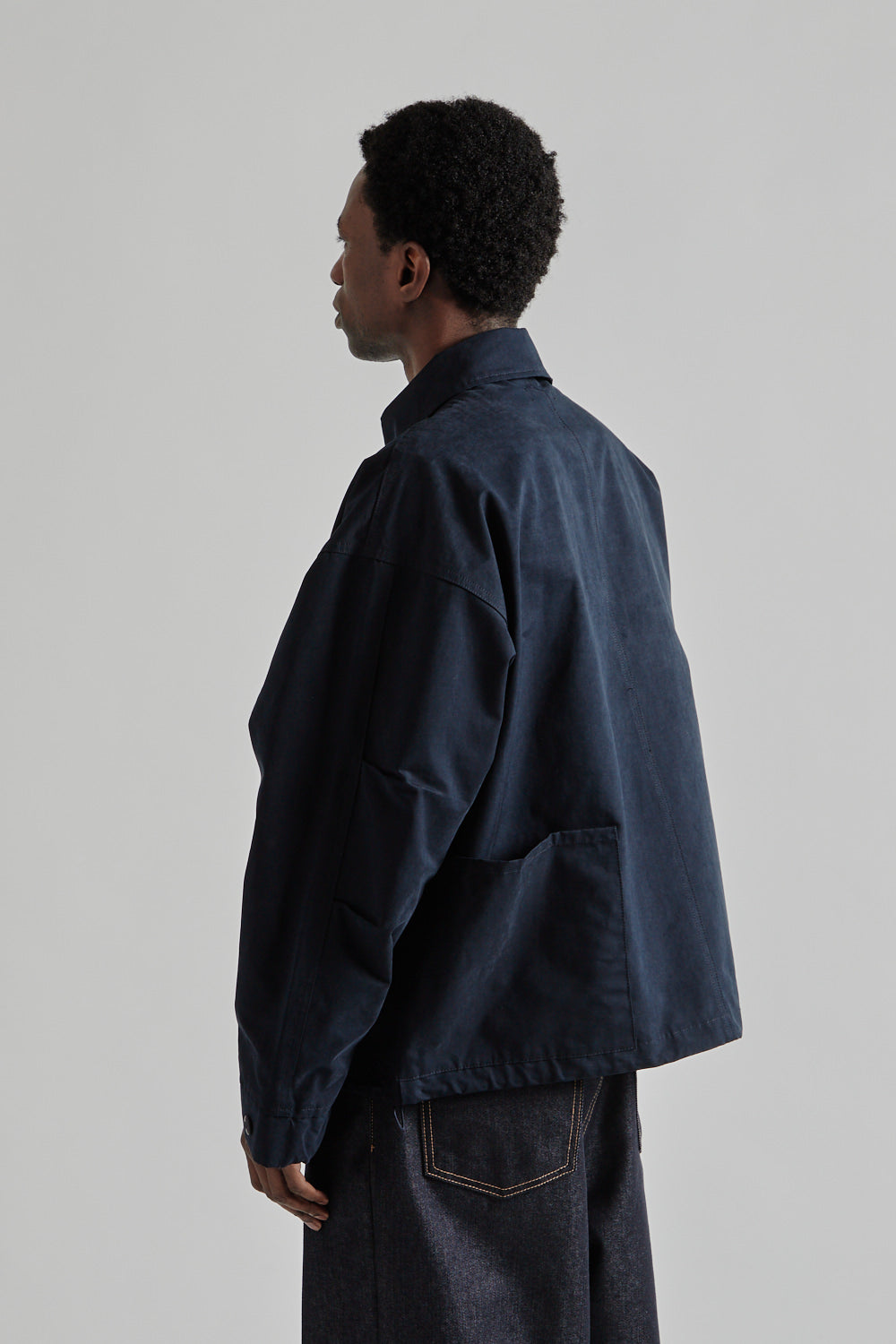Estudio Niksen SS25 Side Pocket Hunters Jacket Navy 4
