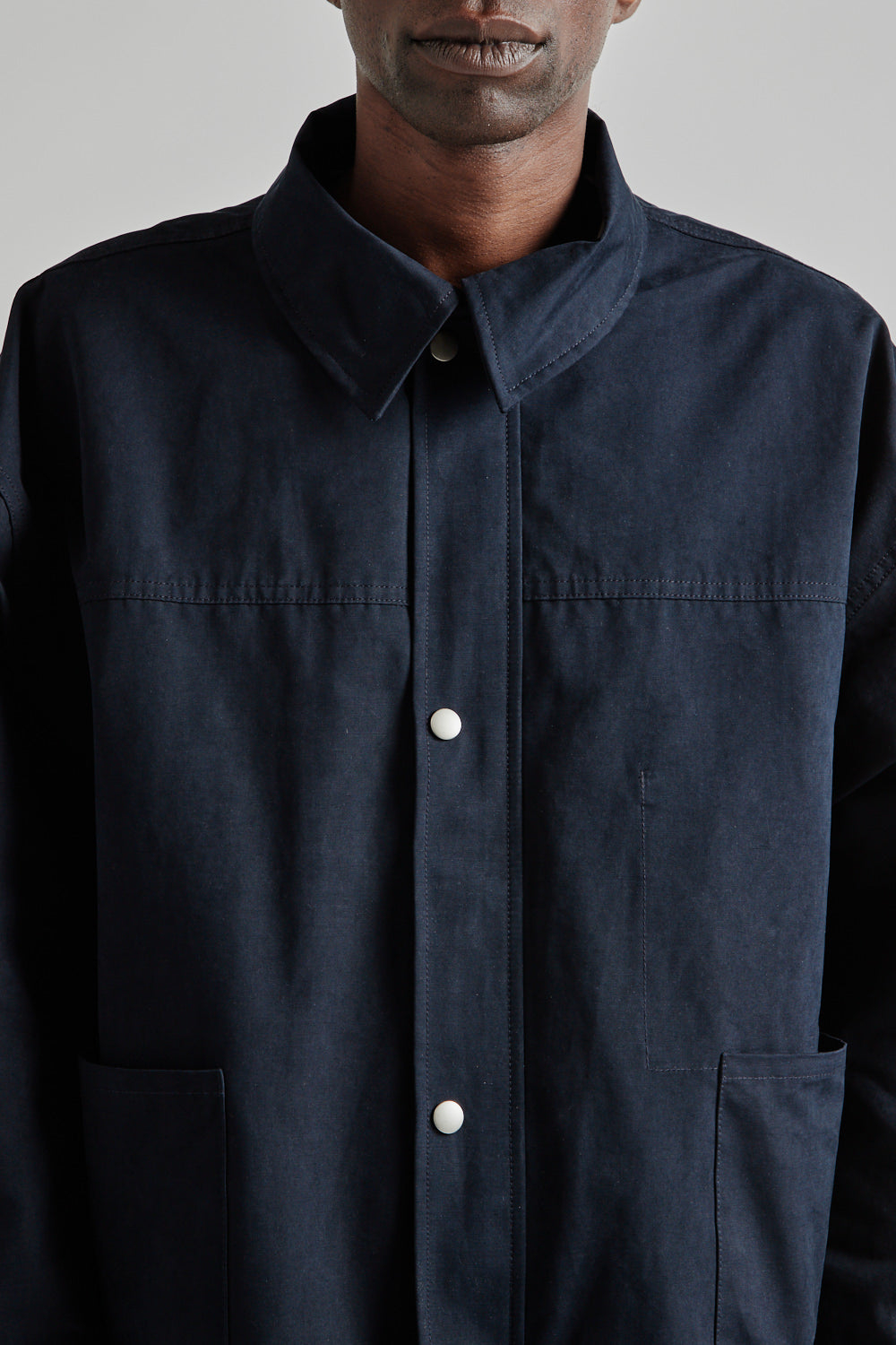 Estudio Niksen SS25 Side Pocket Hunters Jacket Navy 5