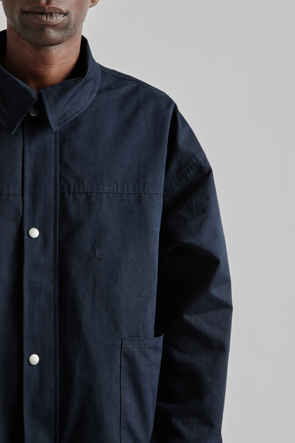 Estudio Niksen SS25 Side Pocket Hunters Jacket Navy 6