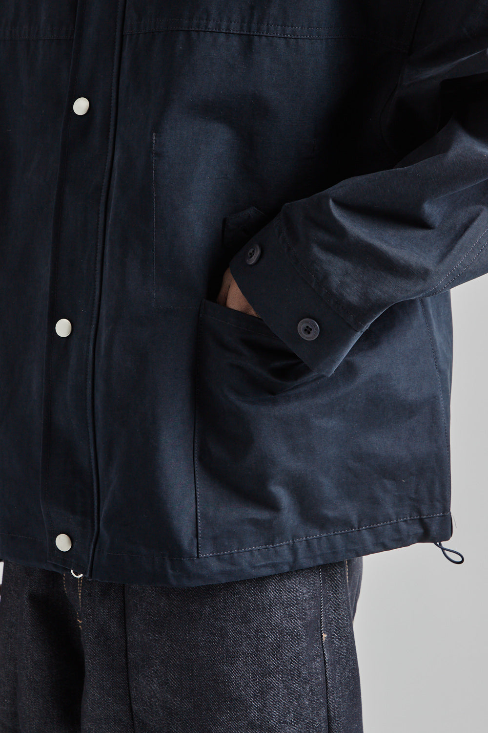 Estudio Niksen SS25 Side Pocket Hunters Jacket Navy 8