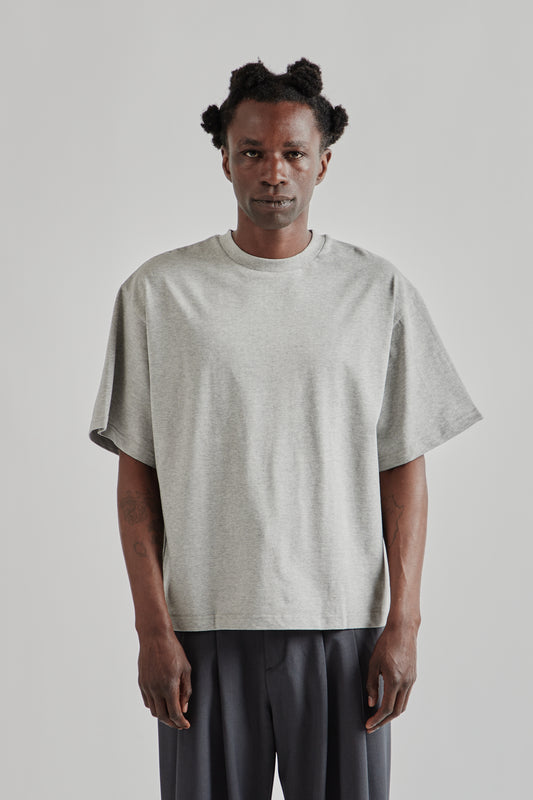 Signature Cropped Tee - Grey