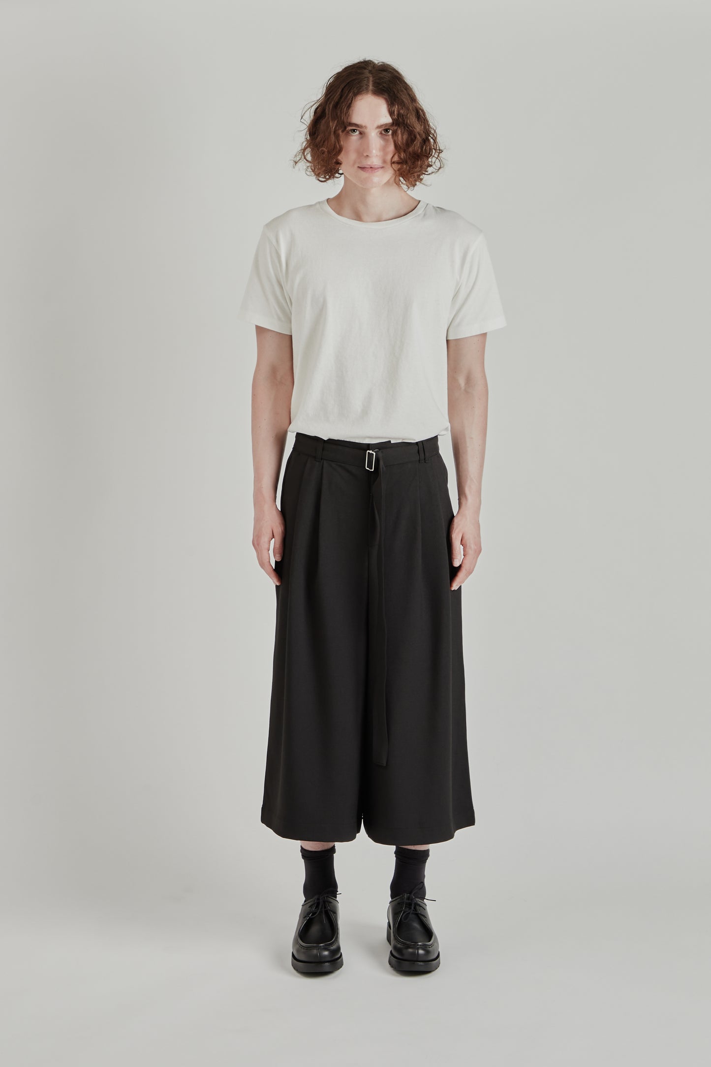 Belt Suit Capris - Black