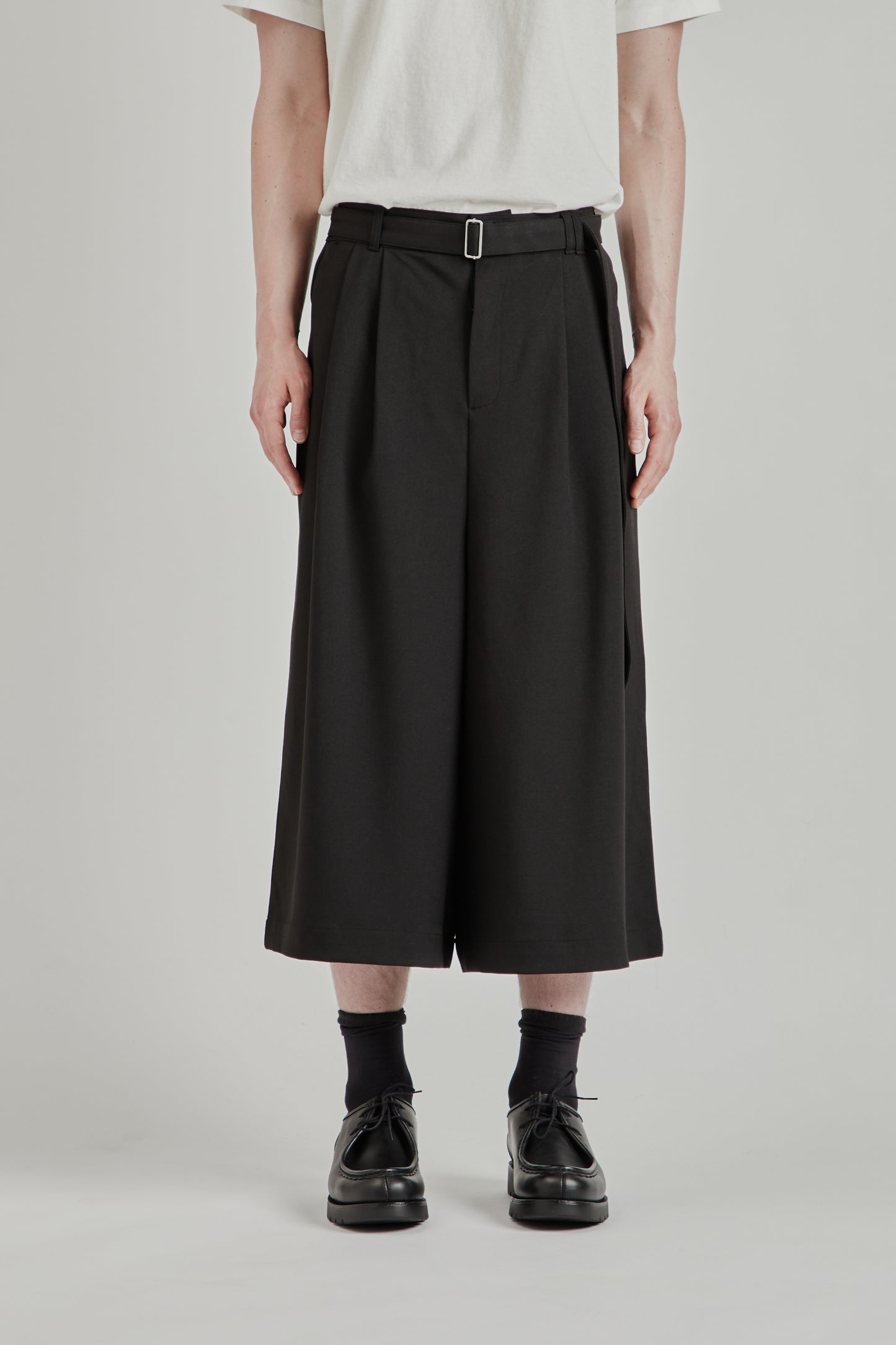 Belt Suit Capris - Black