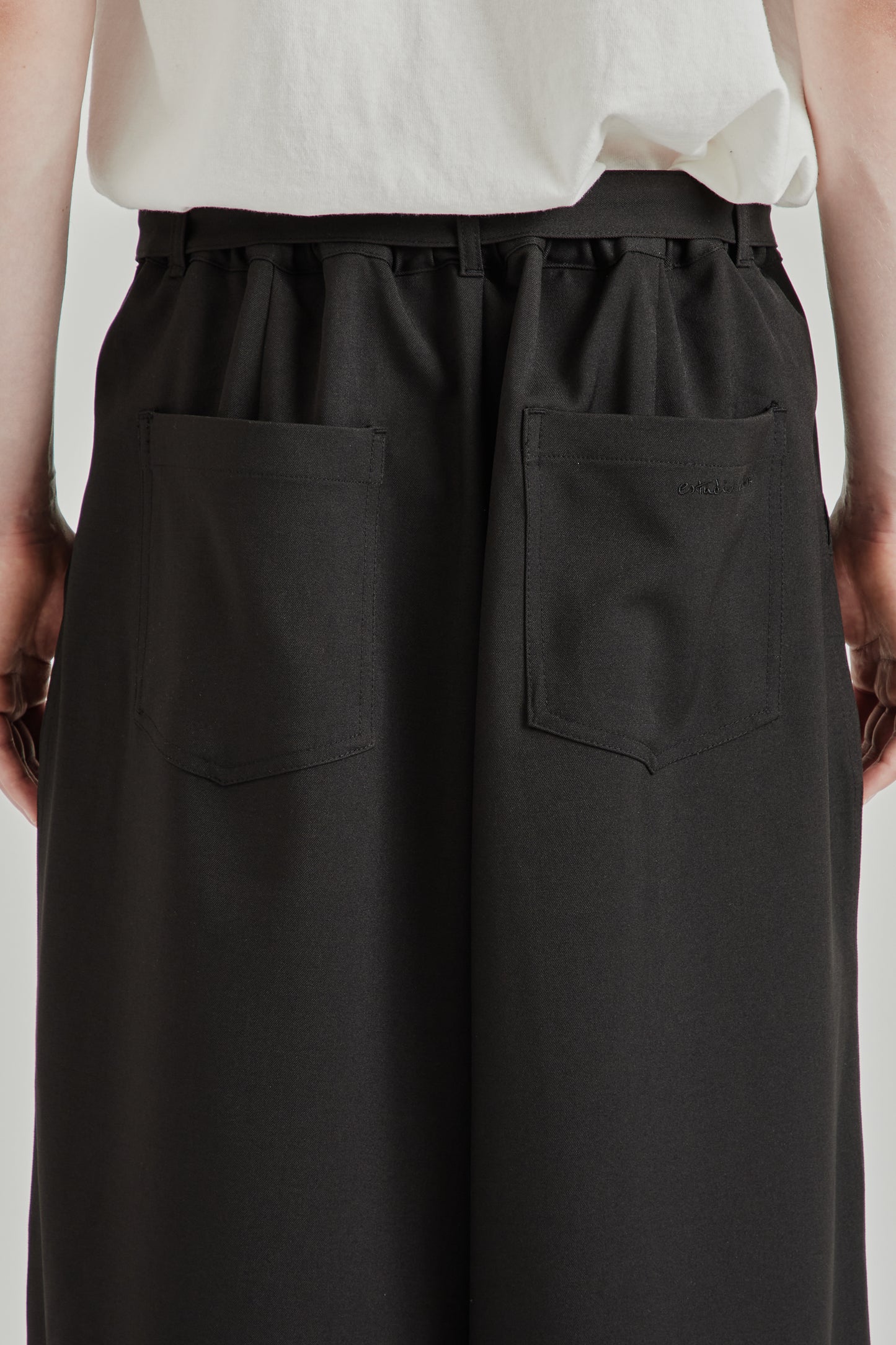 Belt Suit Capris - Black