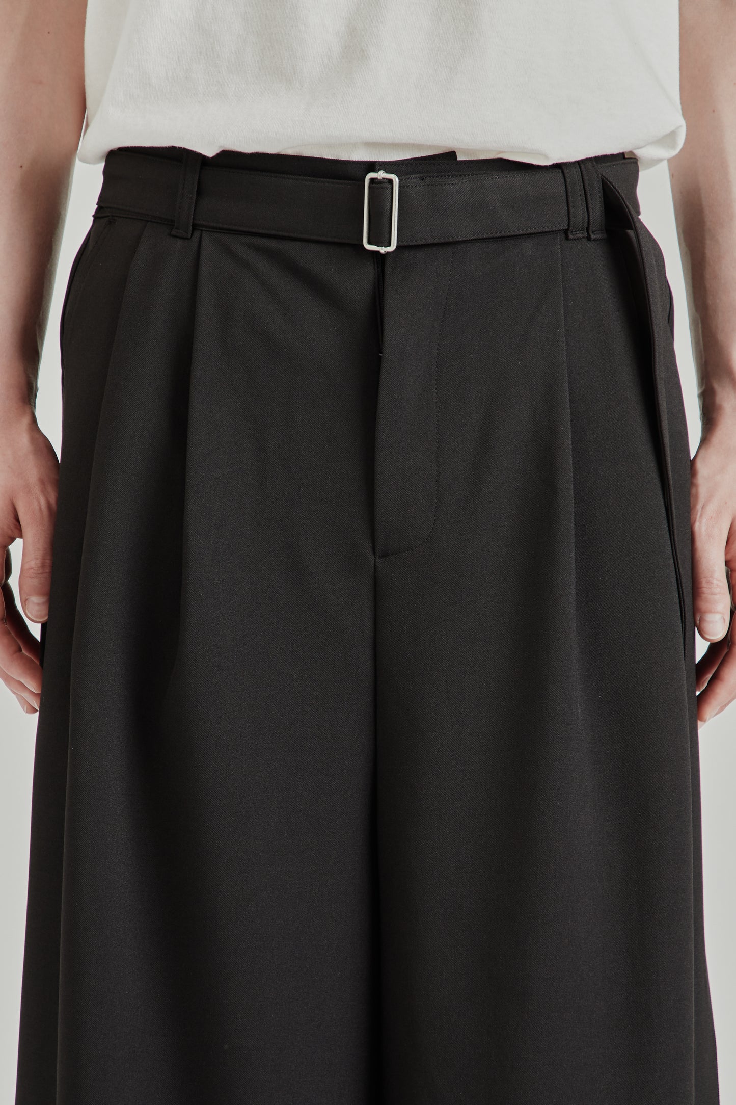 Belt Suit Capris - Black