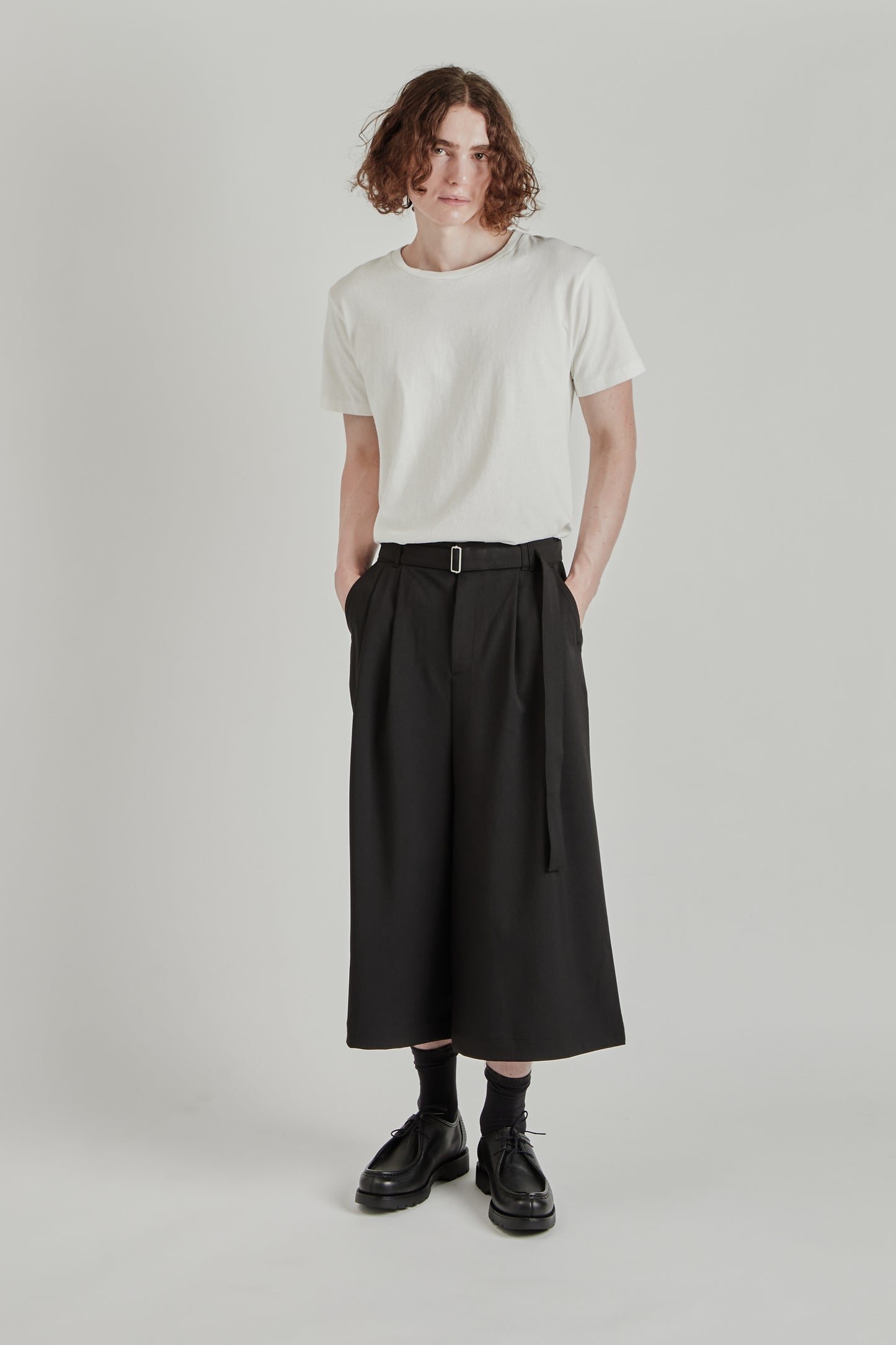 Belt Suit Capris - Black