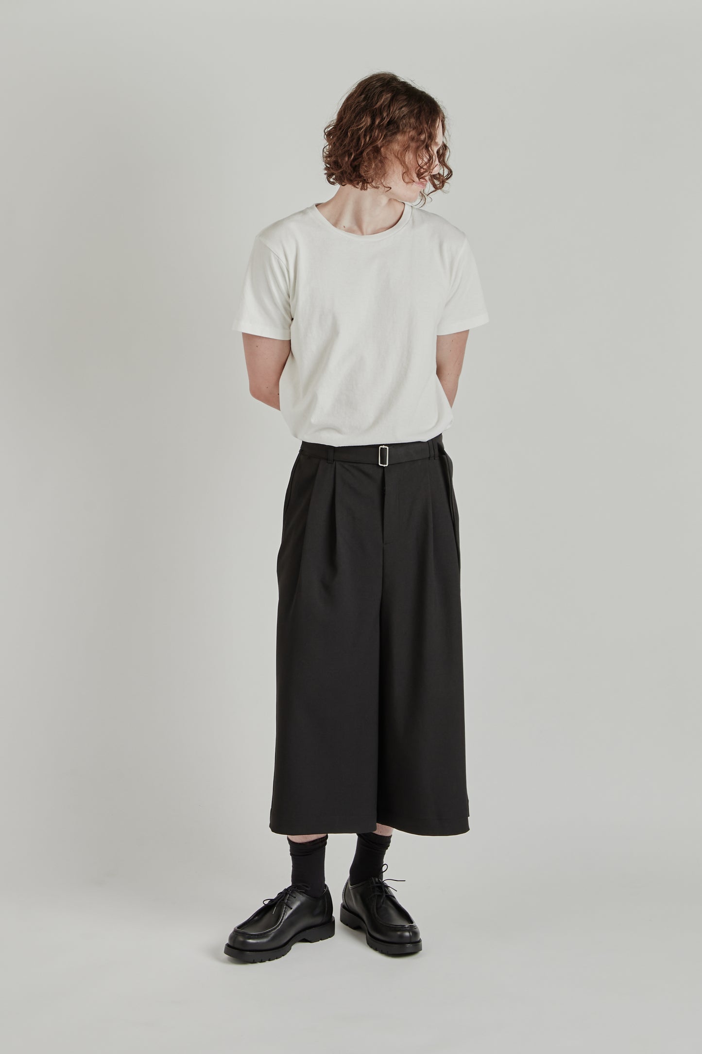 Belt Suit Capris - Black