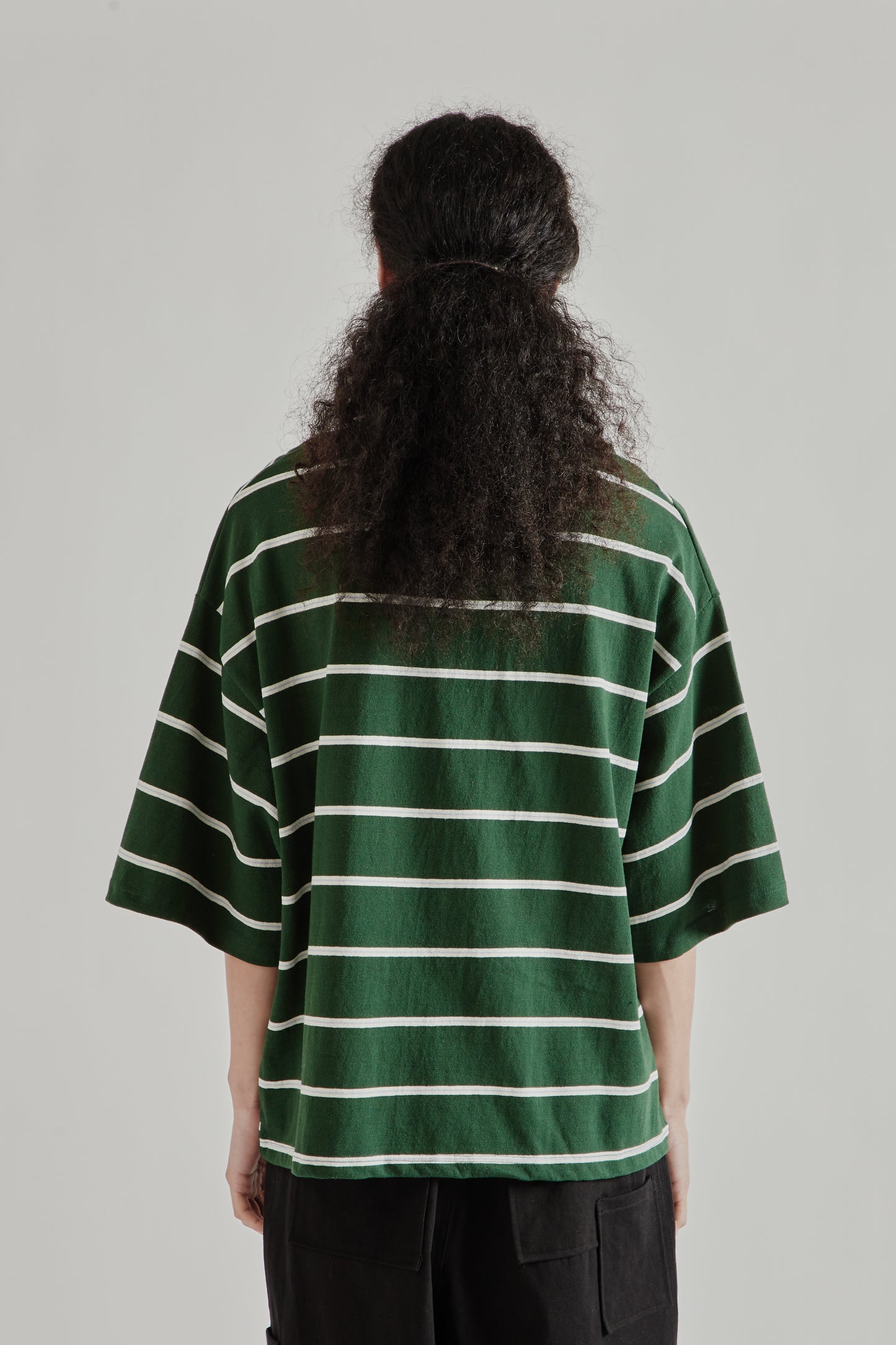 Estudio Niksen SS26 Boxy Jersey Polo Green1023