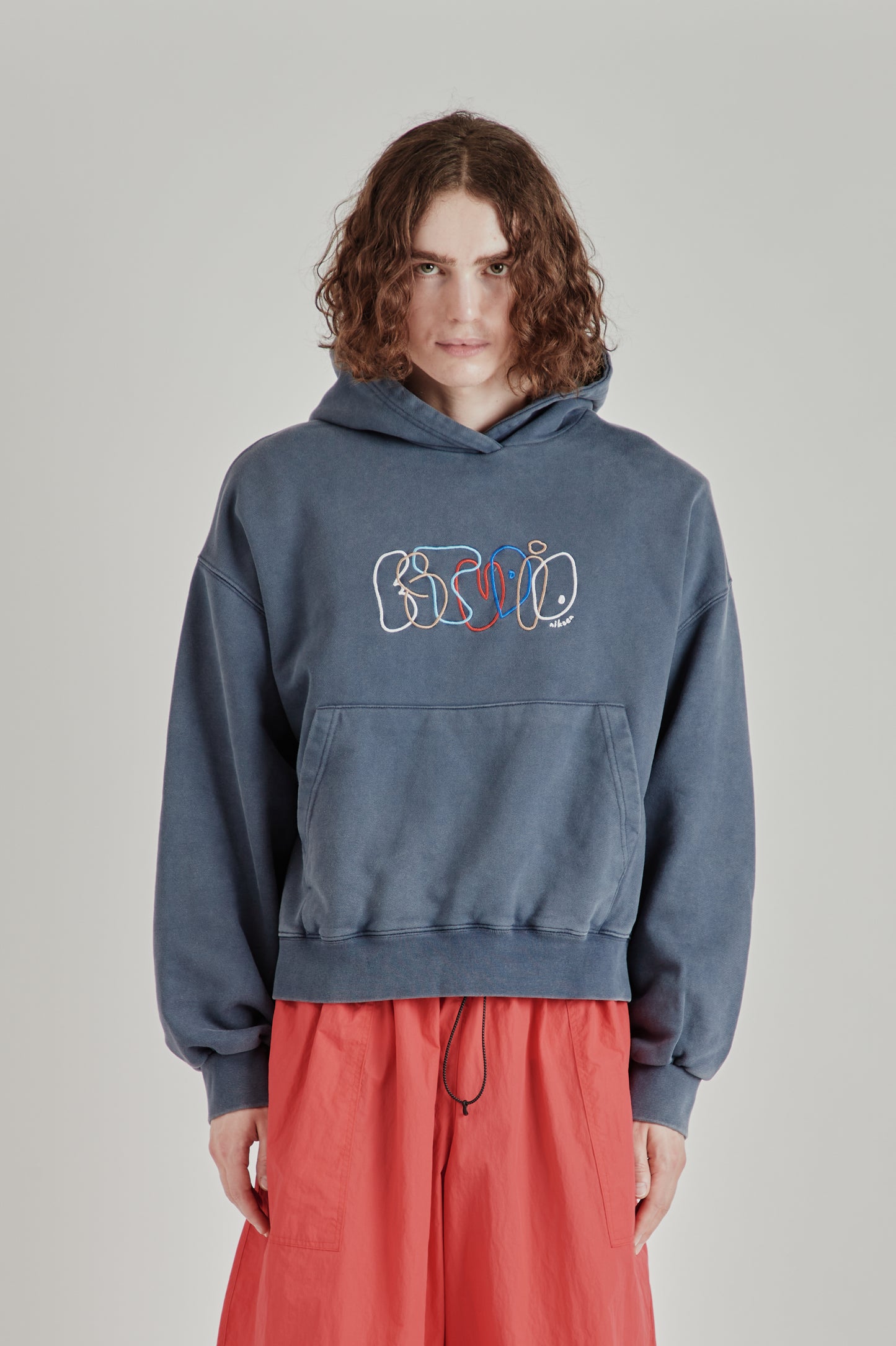 Bubble Boxy Hoody - Navy