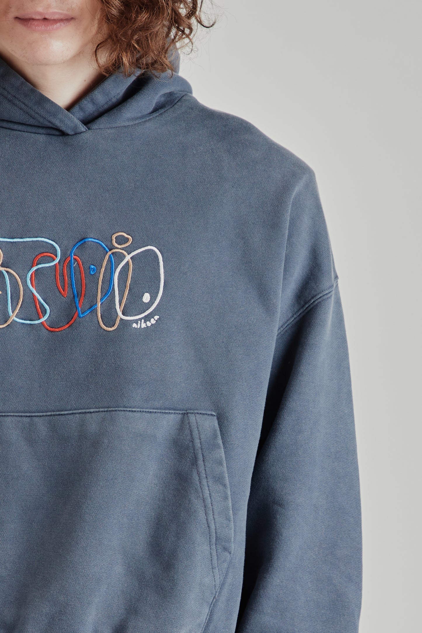 Bubble Boxy Hoody - Navy
