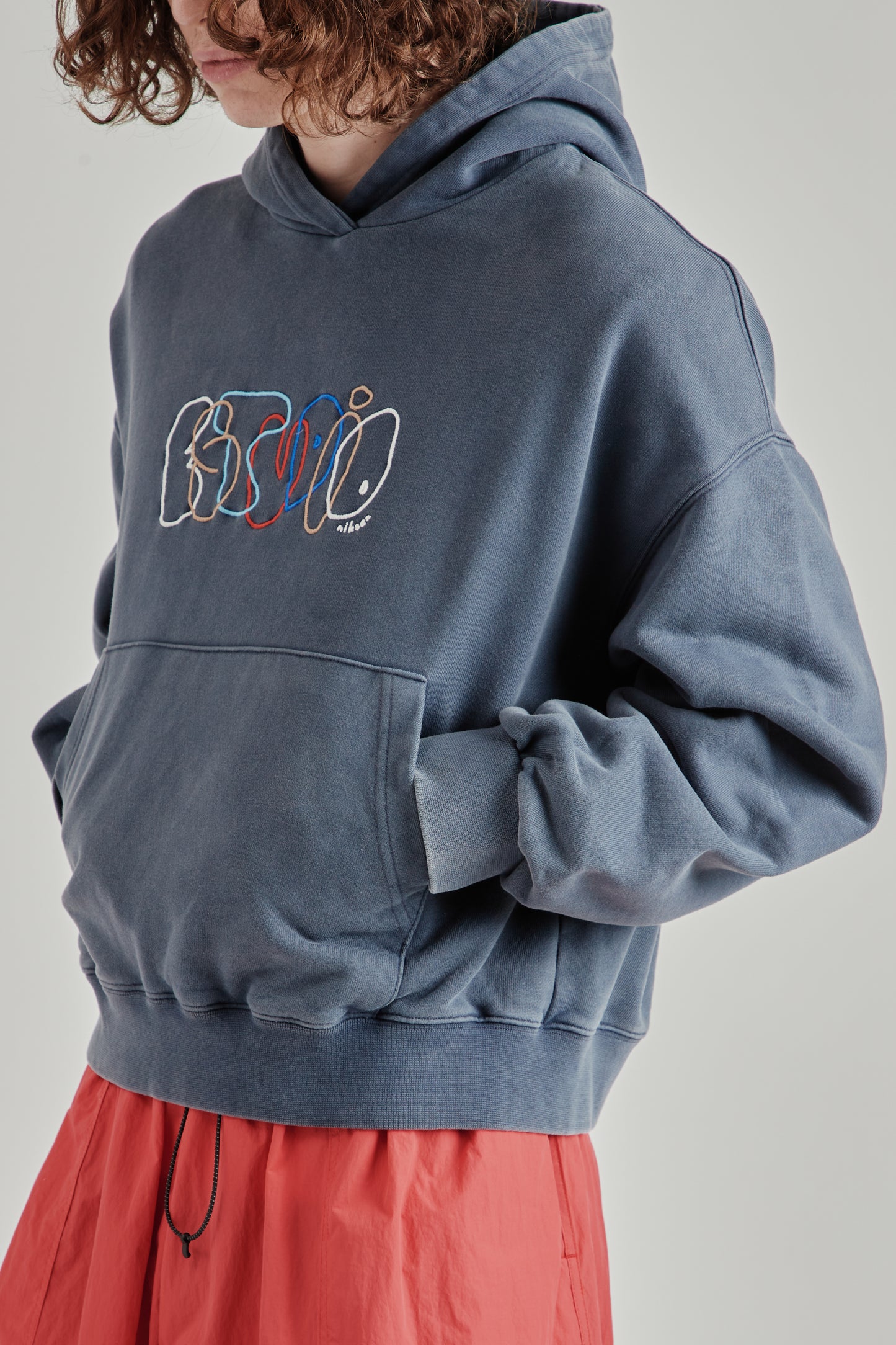 Bubble Boxy Hoody - Navy