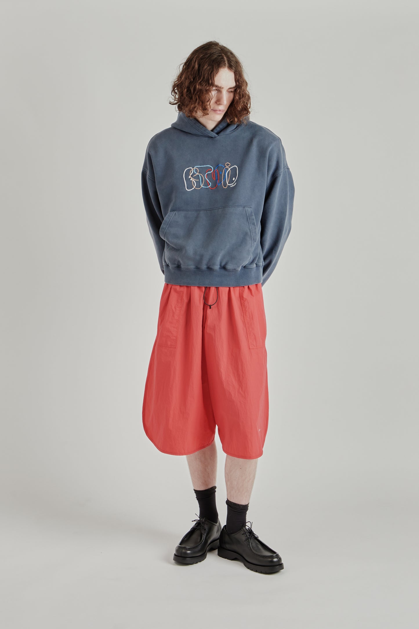 Bubble Boxy Hoody - Navy