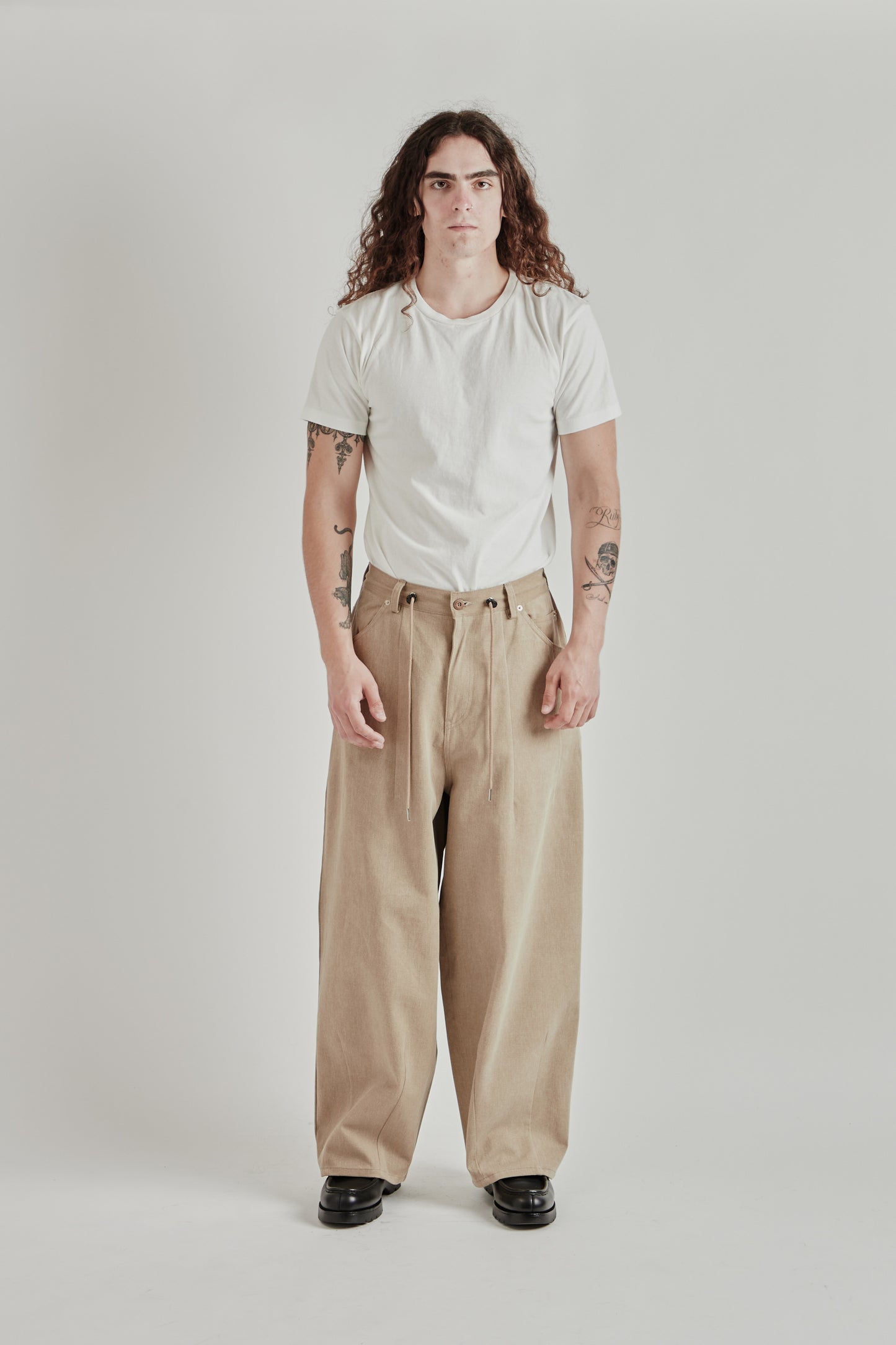 Estudio Niksen SS26 Double-Dart Denim Jeans Brown0141