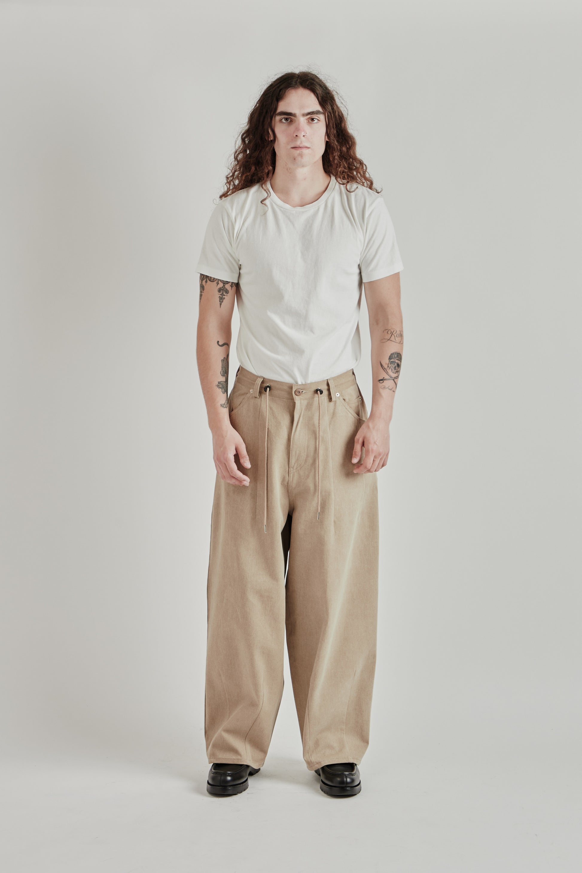 Estudio Niksen SS26 Double-Dart Denim Jeans Brown0141
