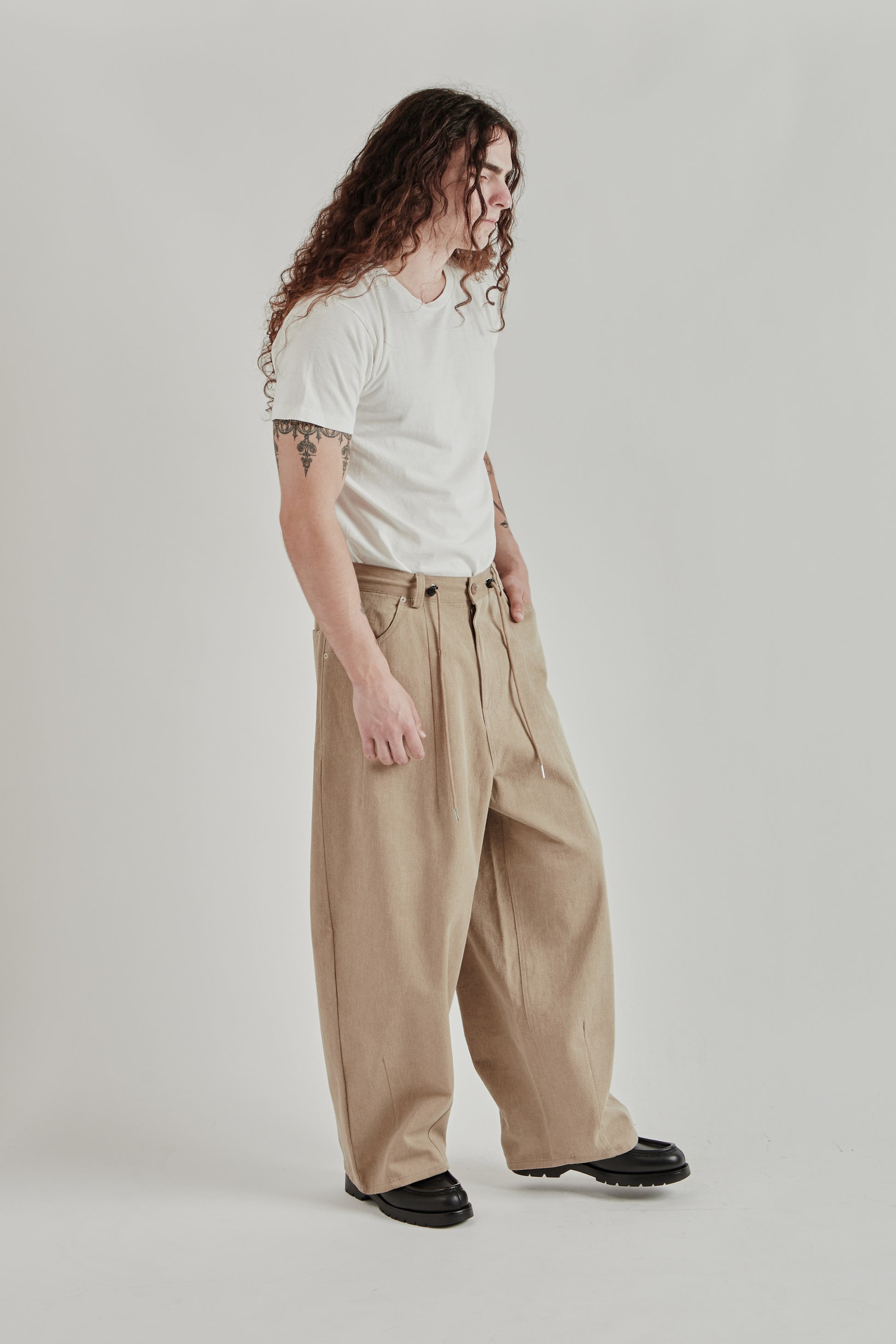 Estudio Niksen SS26 Double-Dart Denim Jeans Brown0164