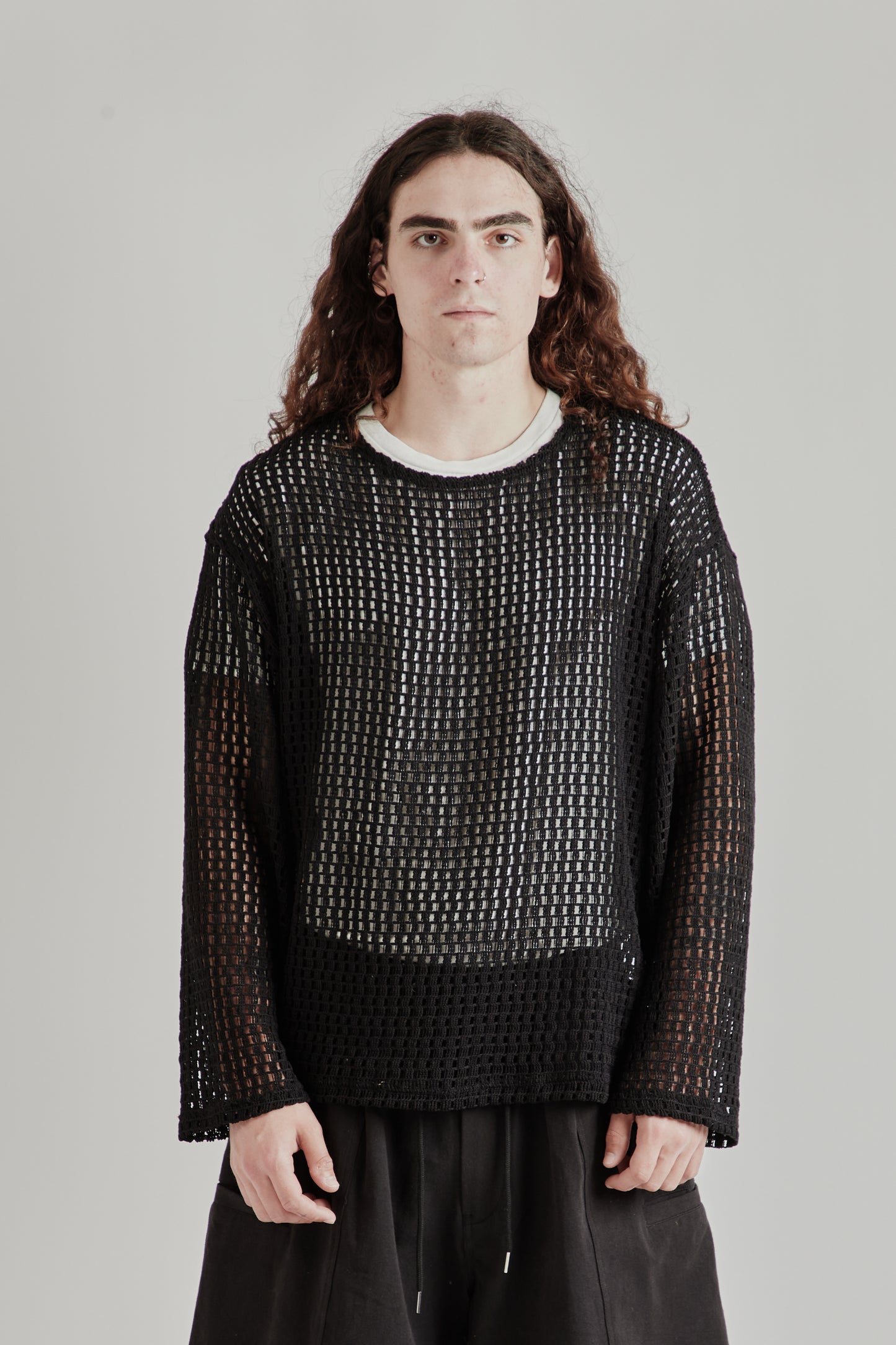 Estudio Niksen SS26 Easy Fish Nest Sweater Black 2