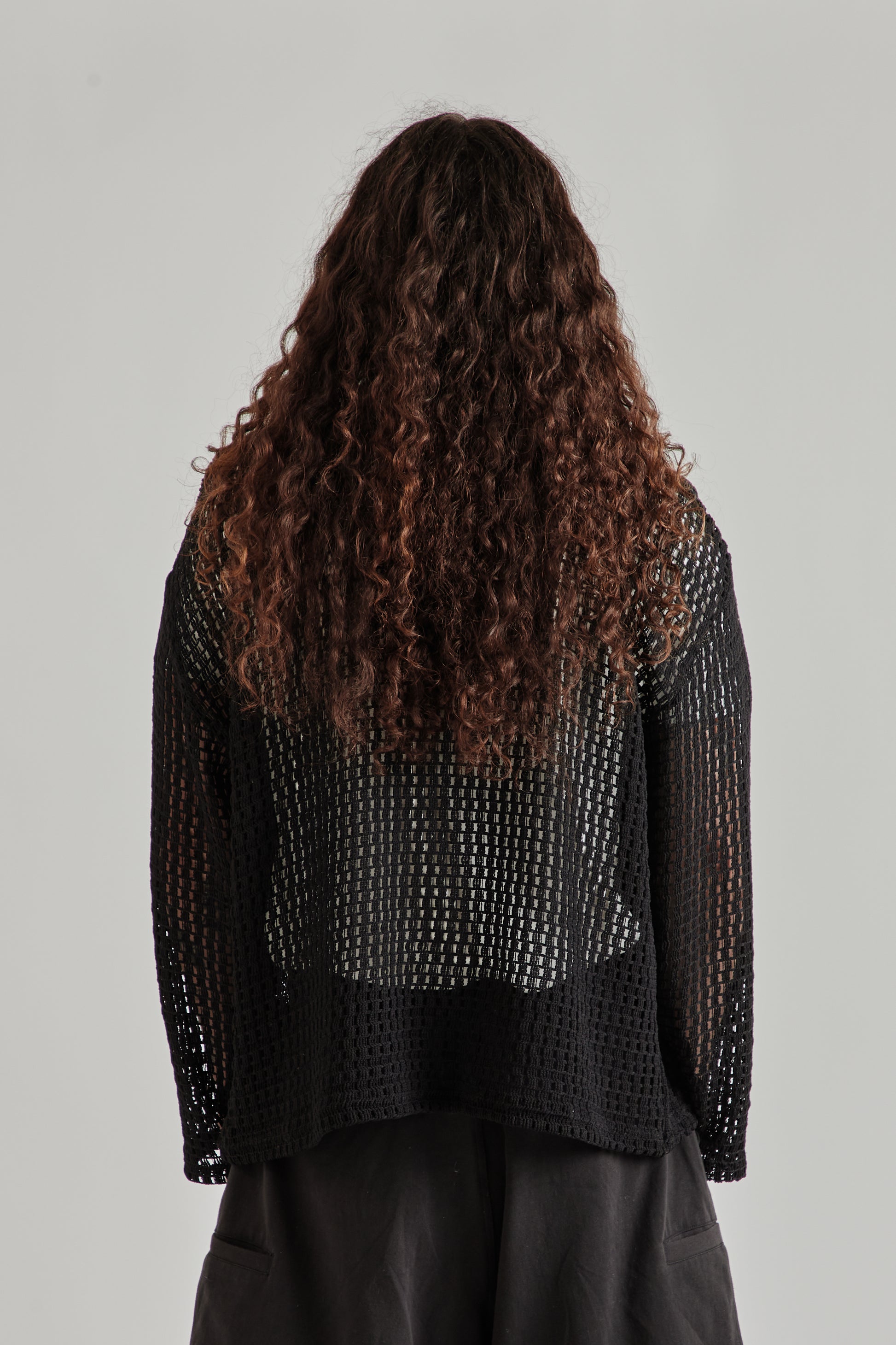 Estudio Niksen SS26 Easy Fish Nest Sweater Black 5