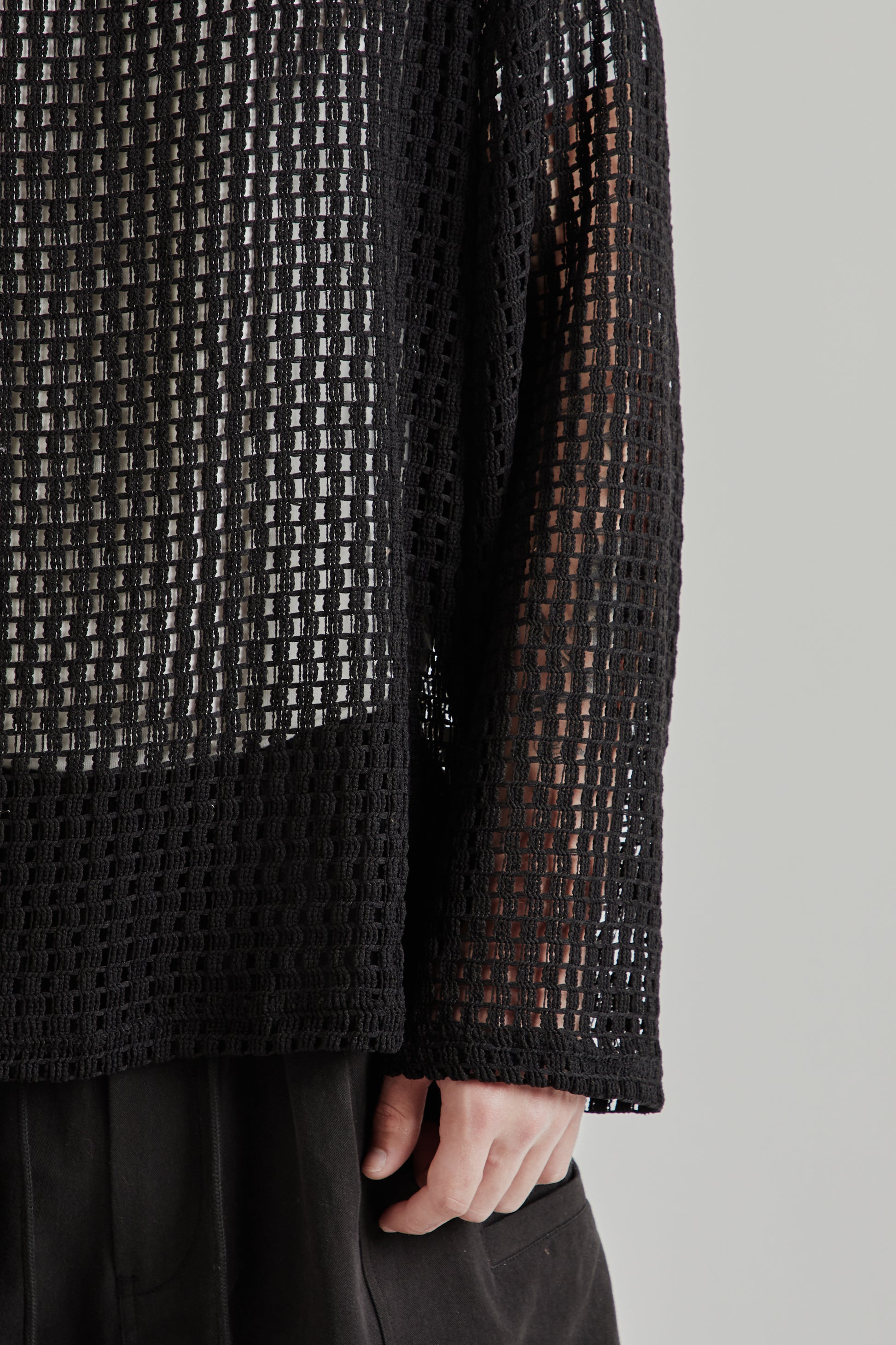 Estudio Niksen SS26 Easy Fish Nest Sweater Black 8