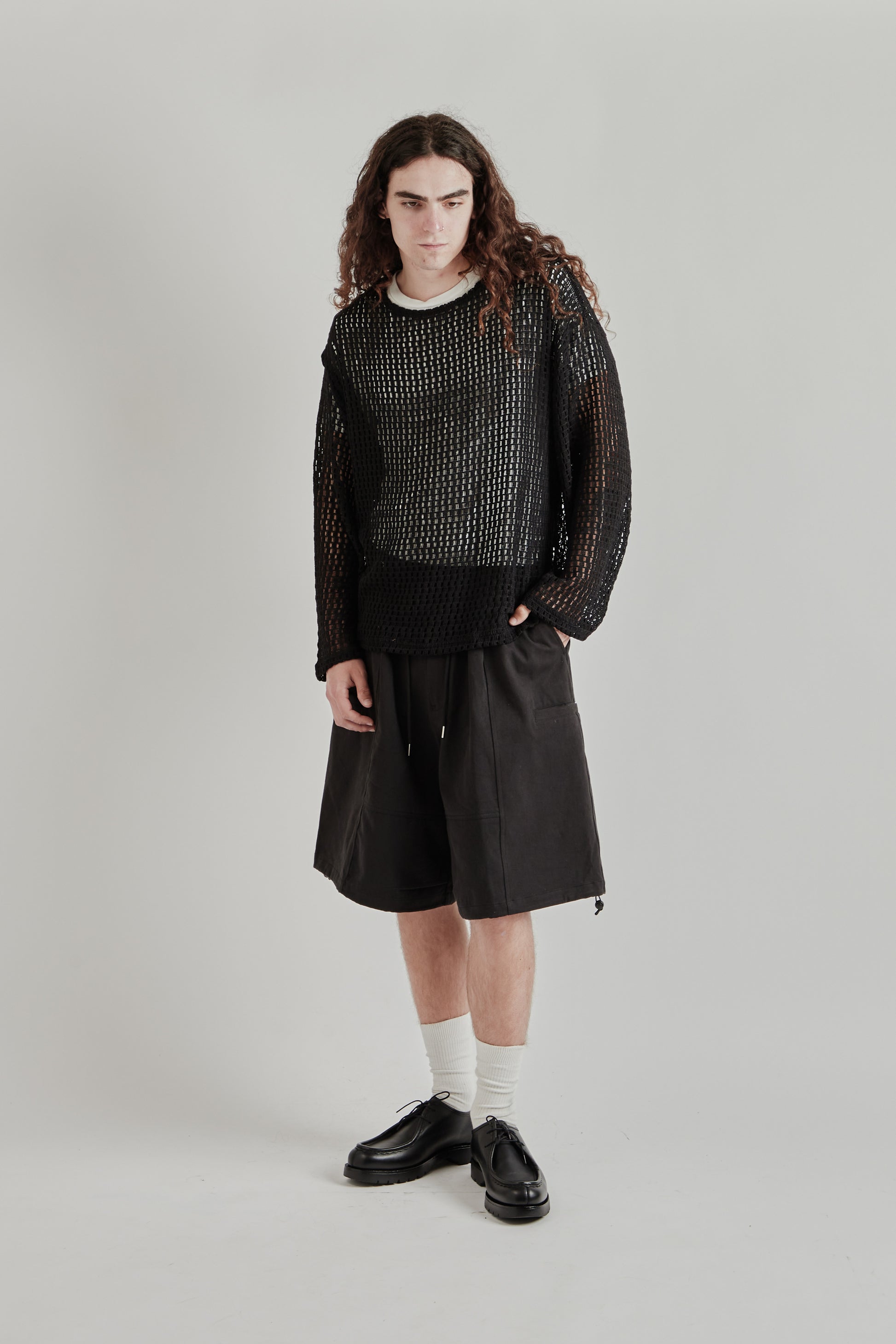 Estudio Niksen SS26 Easy Fish Nest Sweater Black 9