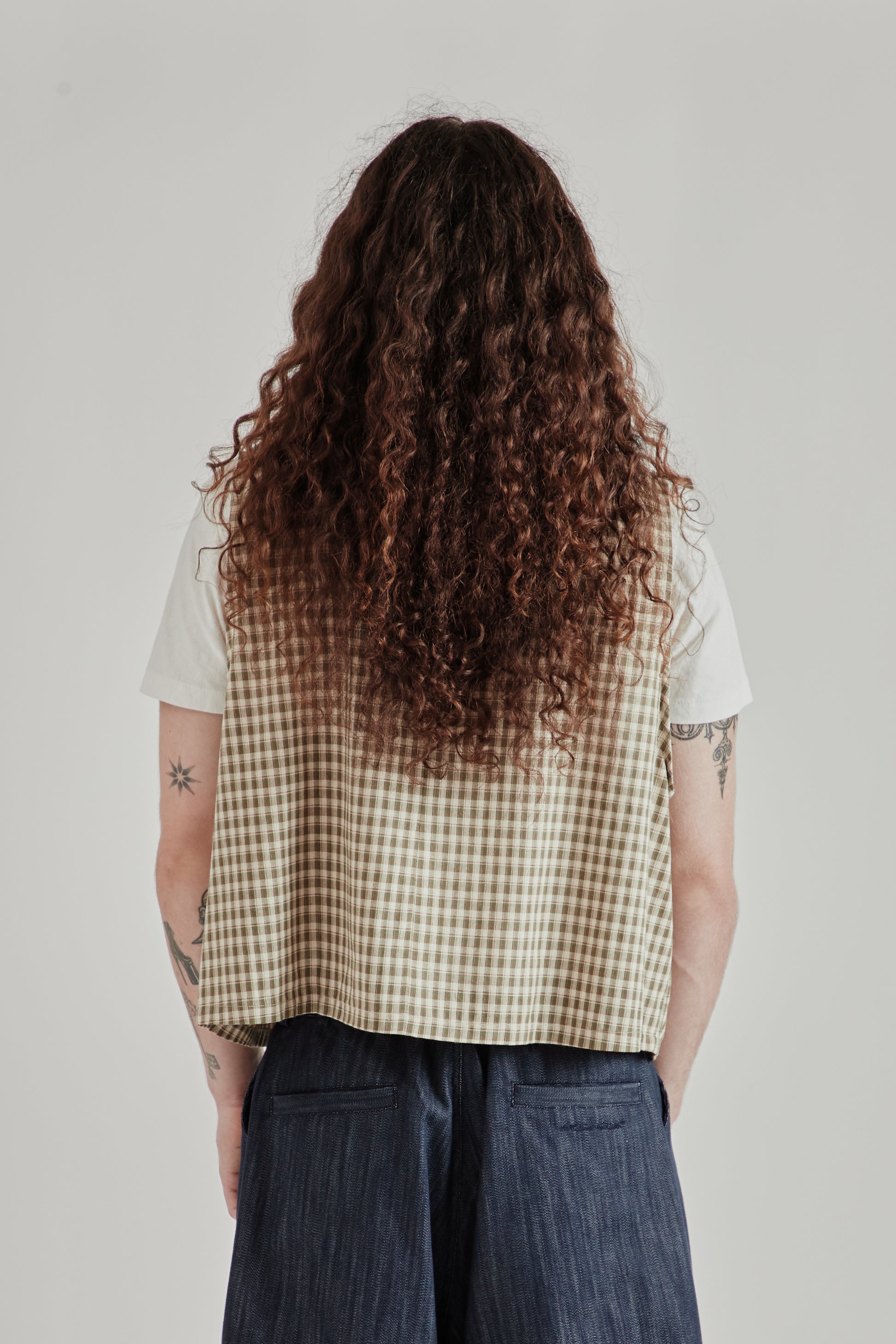 Estudio Niksen SS26 Light Pocket Vest Checkered0124