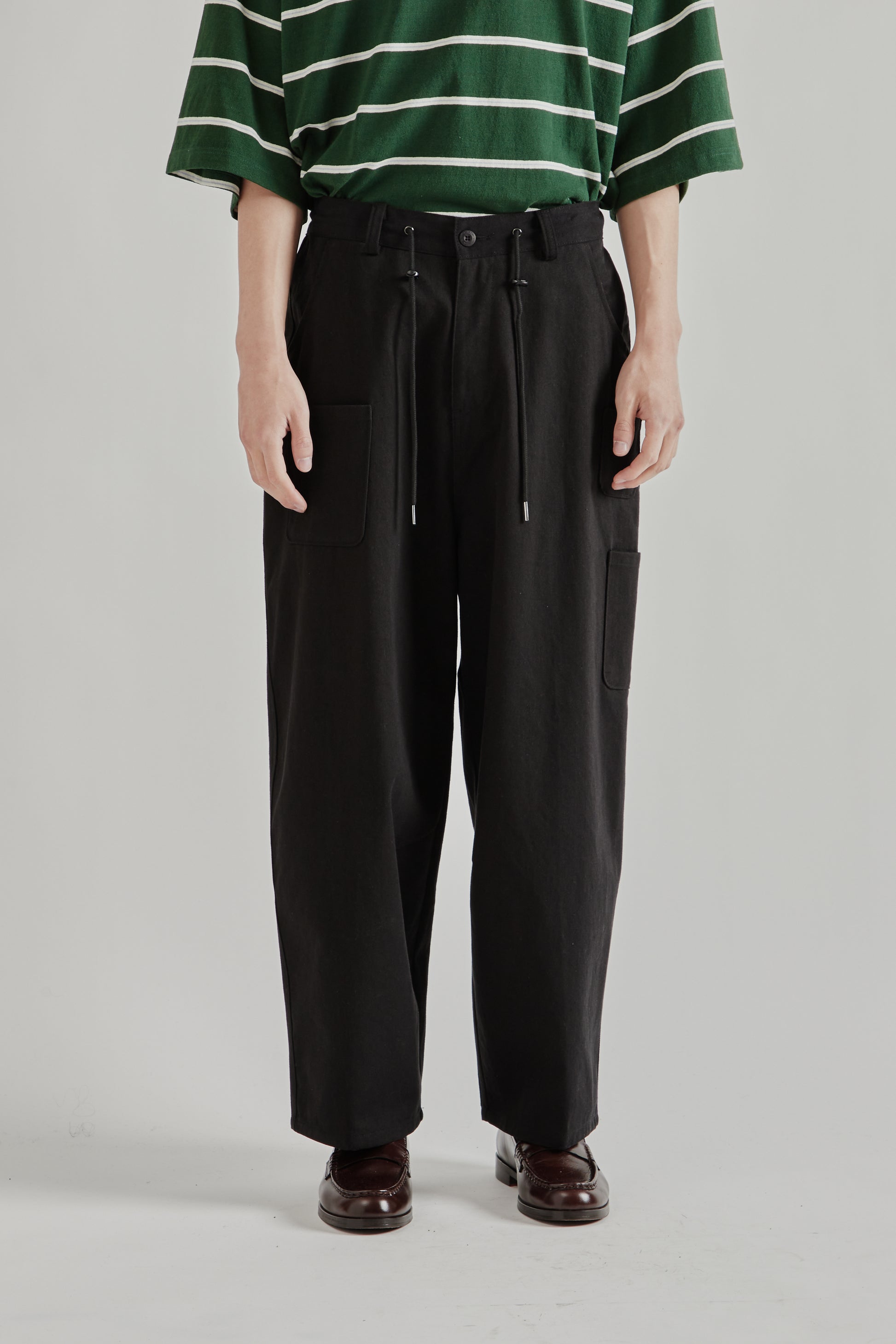 Estudio Niksen SS26 Mismatch Pocket Jeans Black1038