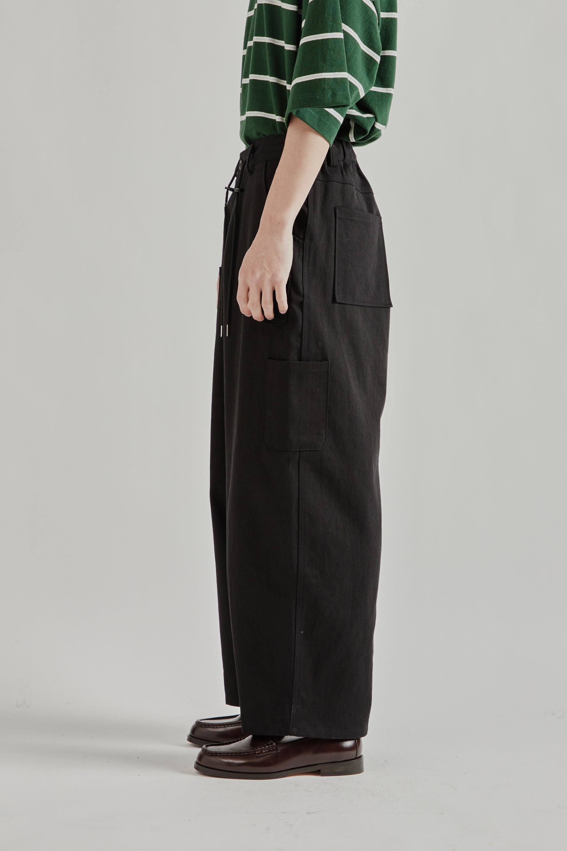 Estudio Niksen SS26 Mismatch Pocket Jeans Black1041