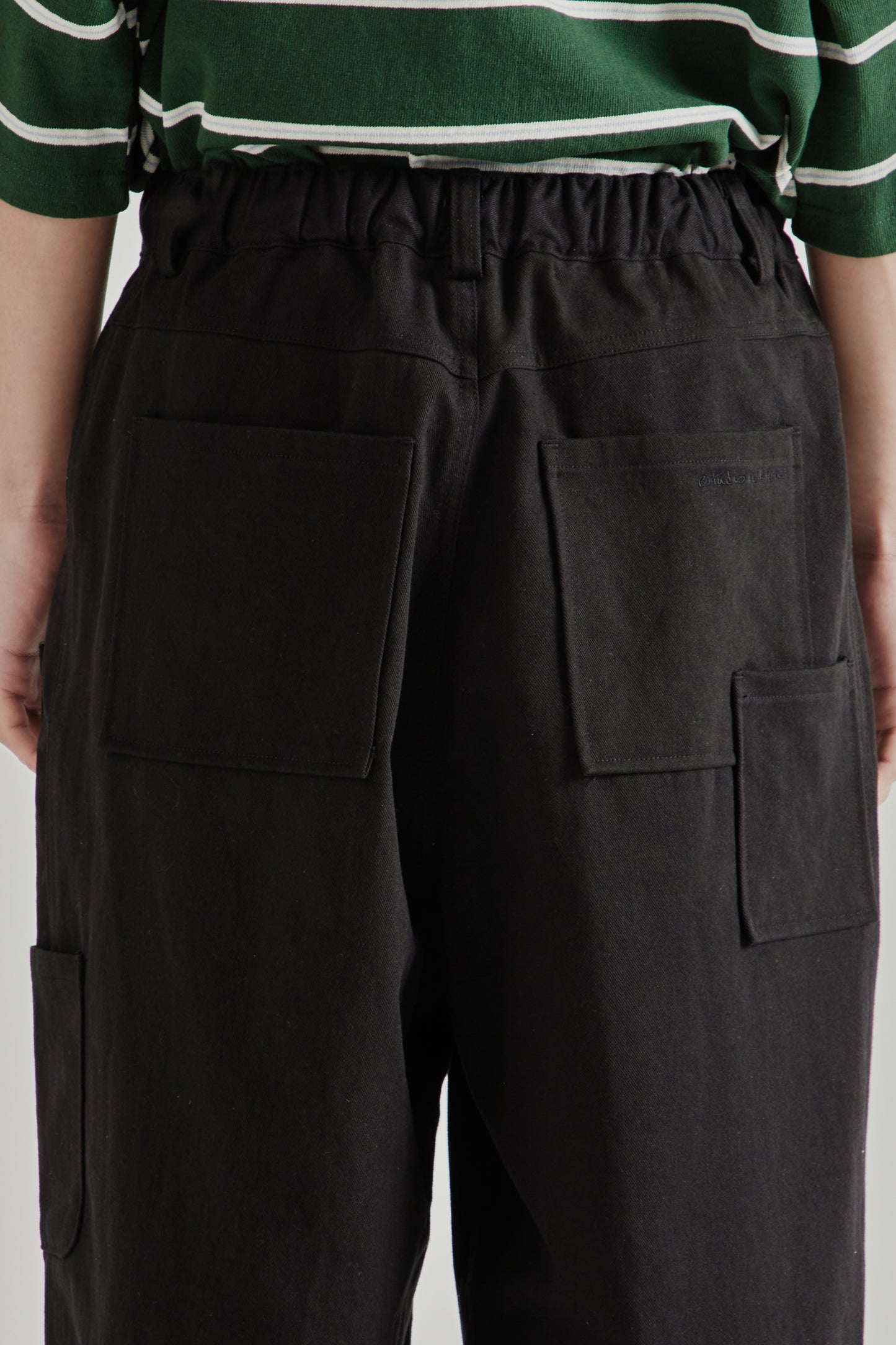Estudio Niksen SS26 Mismatch Pocket Jeans Black1046