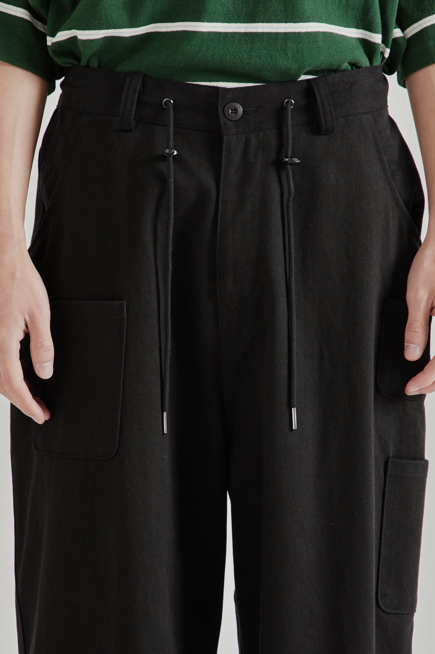 Estudio Niksen SS26 Mismatch Pocket Jeans Black1049