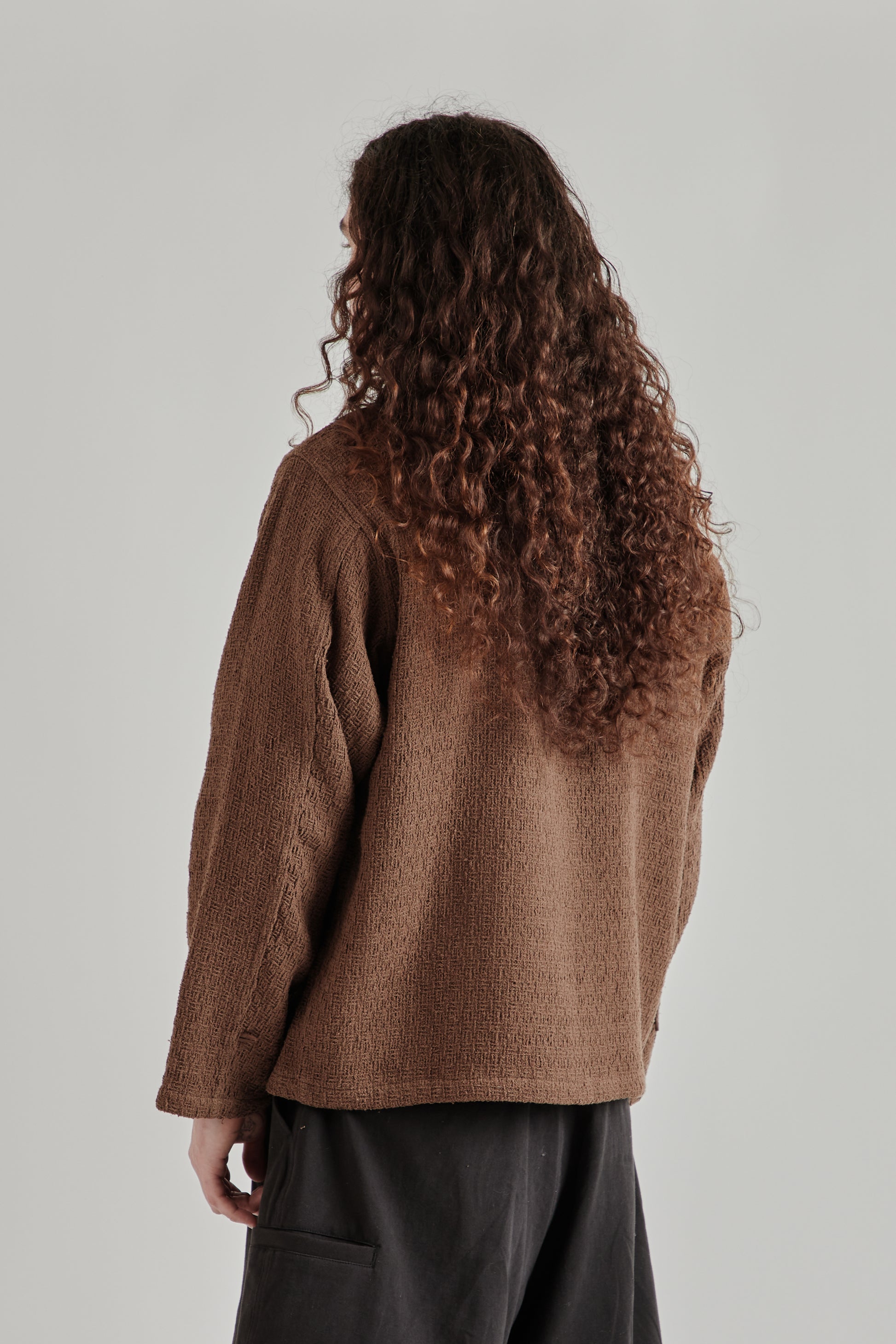 Estudio Niksen SS26 Textured Chore Jacket Brown1292