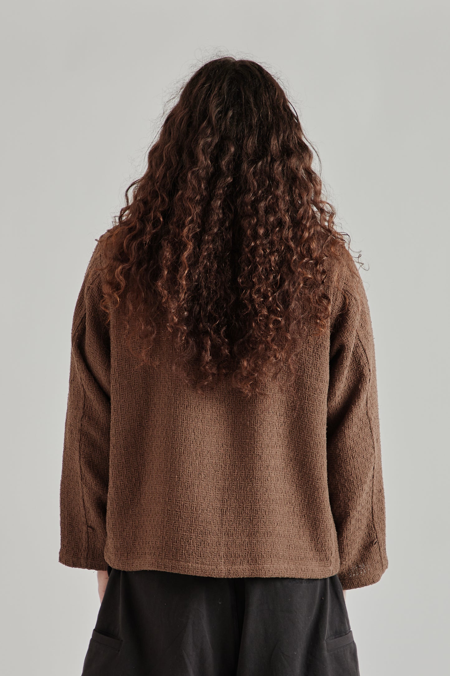 Estudio Niksen SS26 Textured Chore Jacket Brown1296