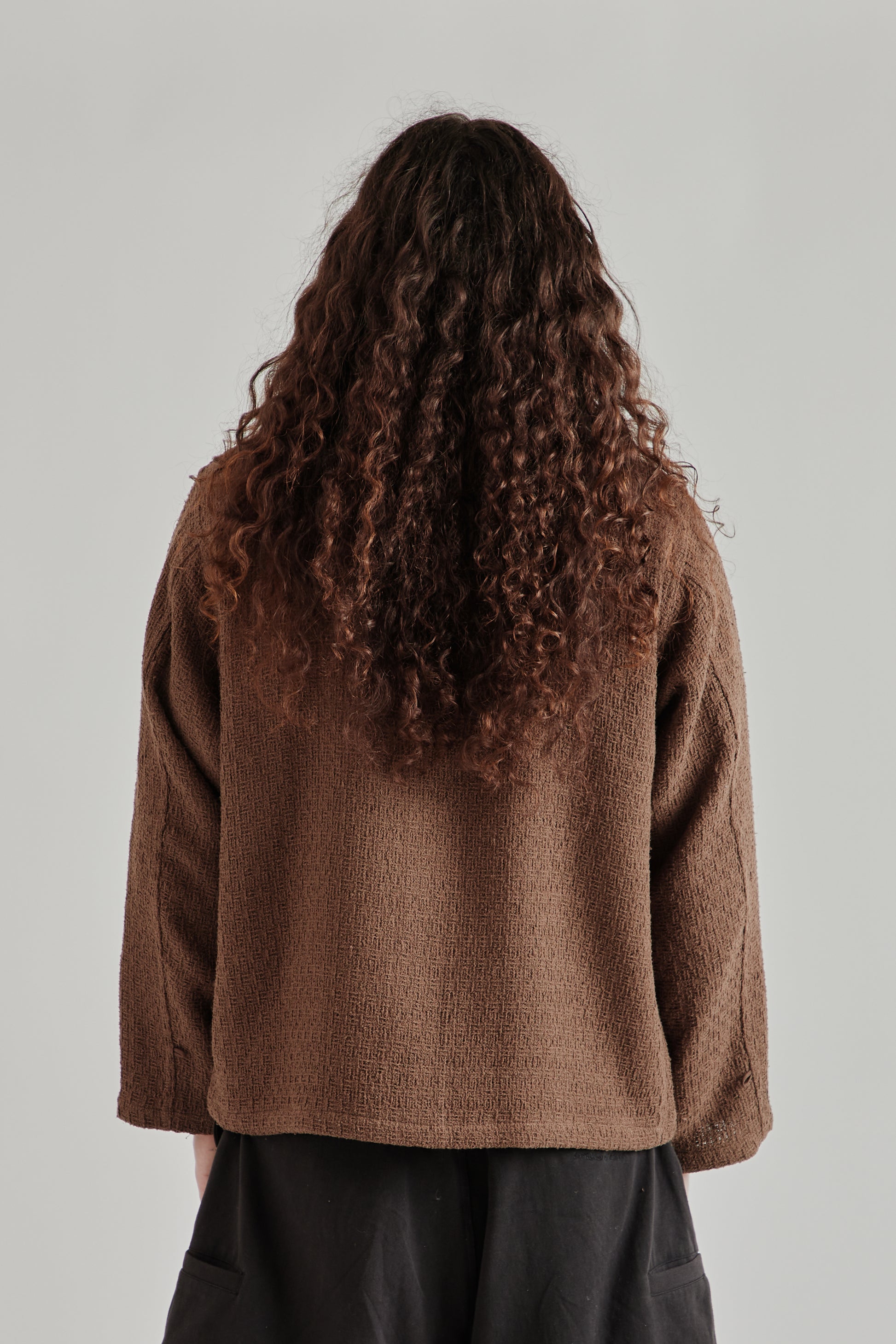 Estudio Niksen SS26 Textured Chore Jacket Brown1296