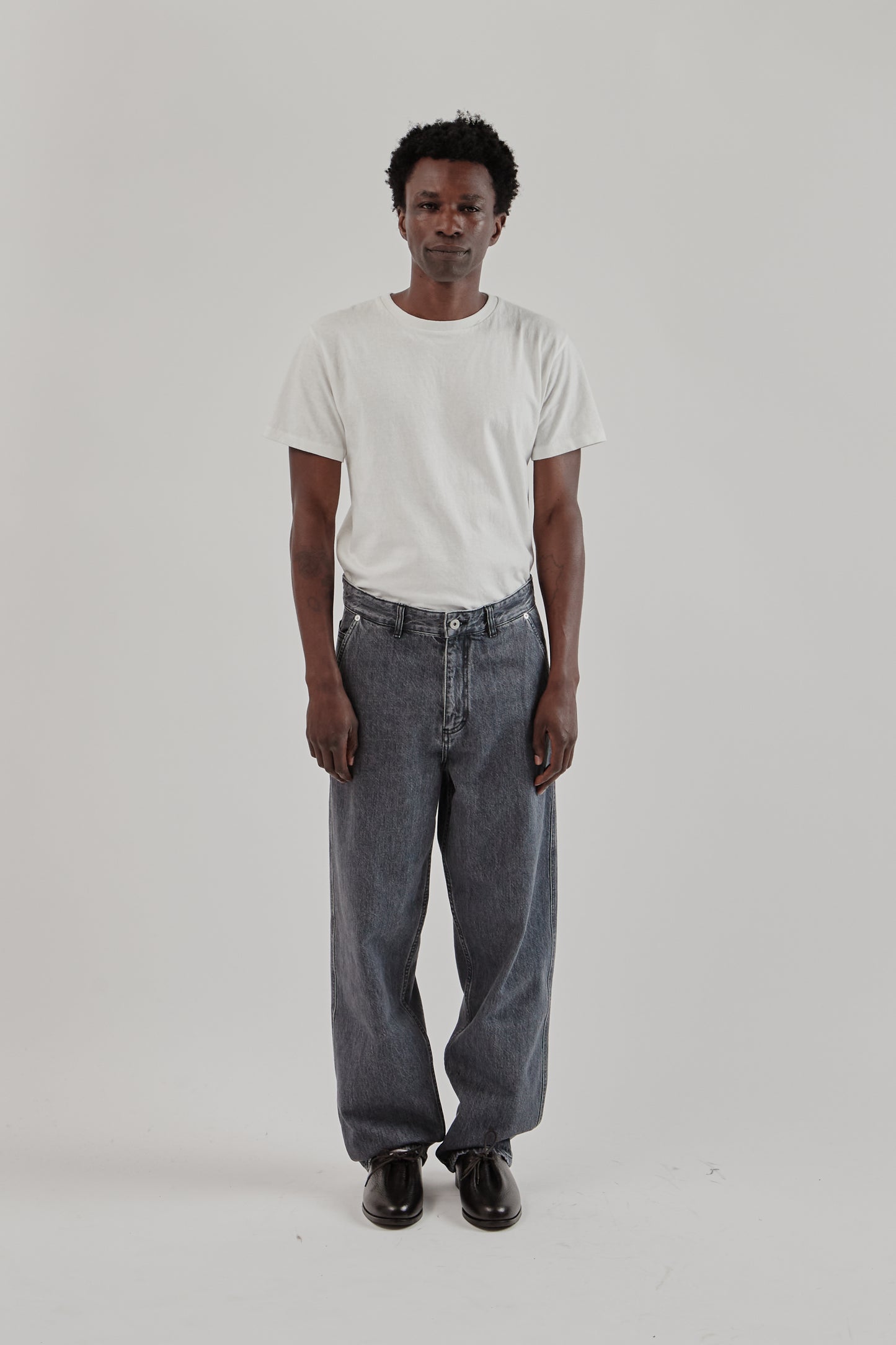 5-Pocket Jeans - Washed Black