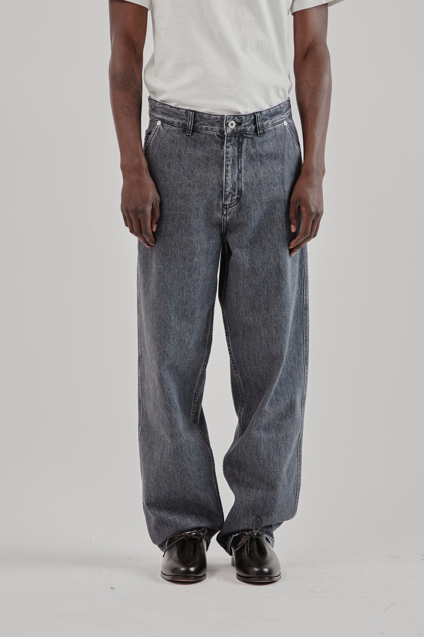 5-Pocket Jeans - Washed Black