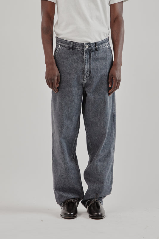 5-Pocket Jeans - Washed Black