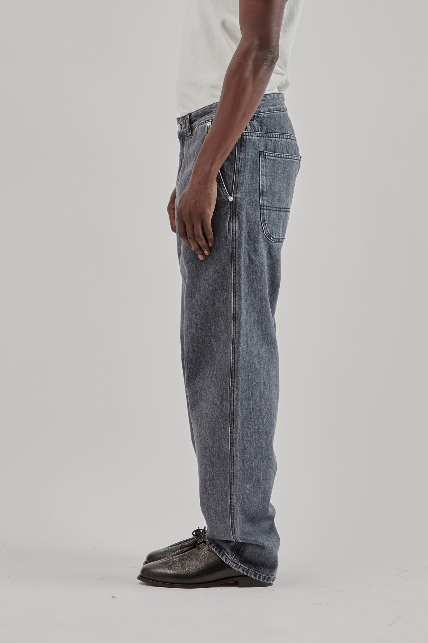 5-Pocket Jeans - Washed Black
