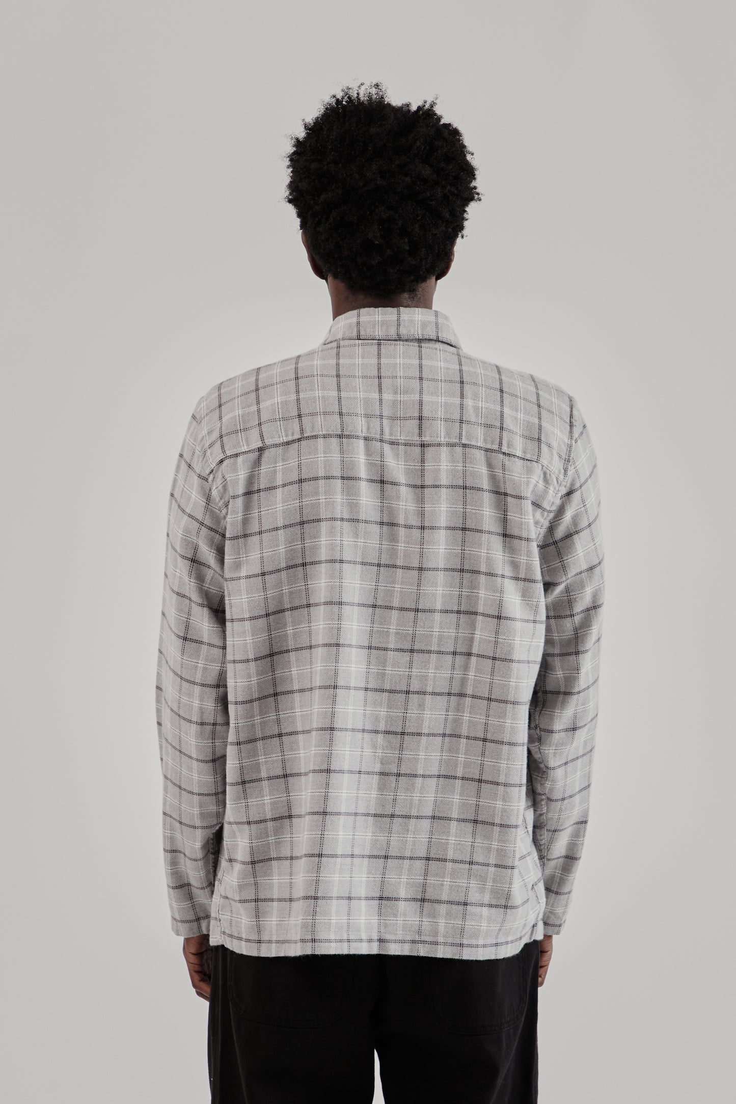 Overshirt Flannel Plaid - Grey