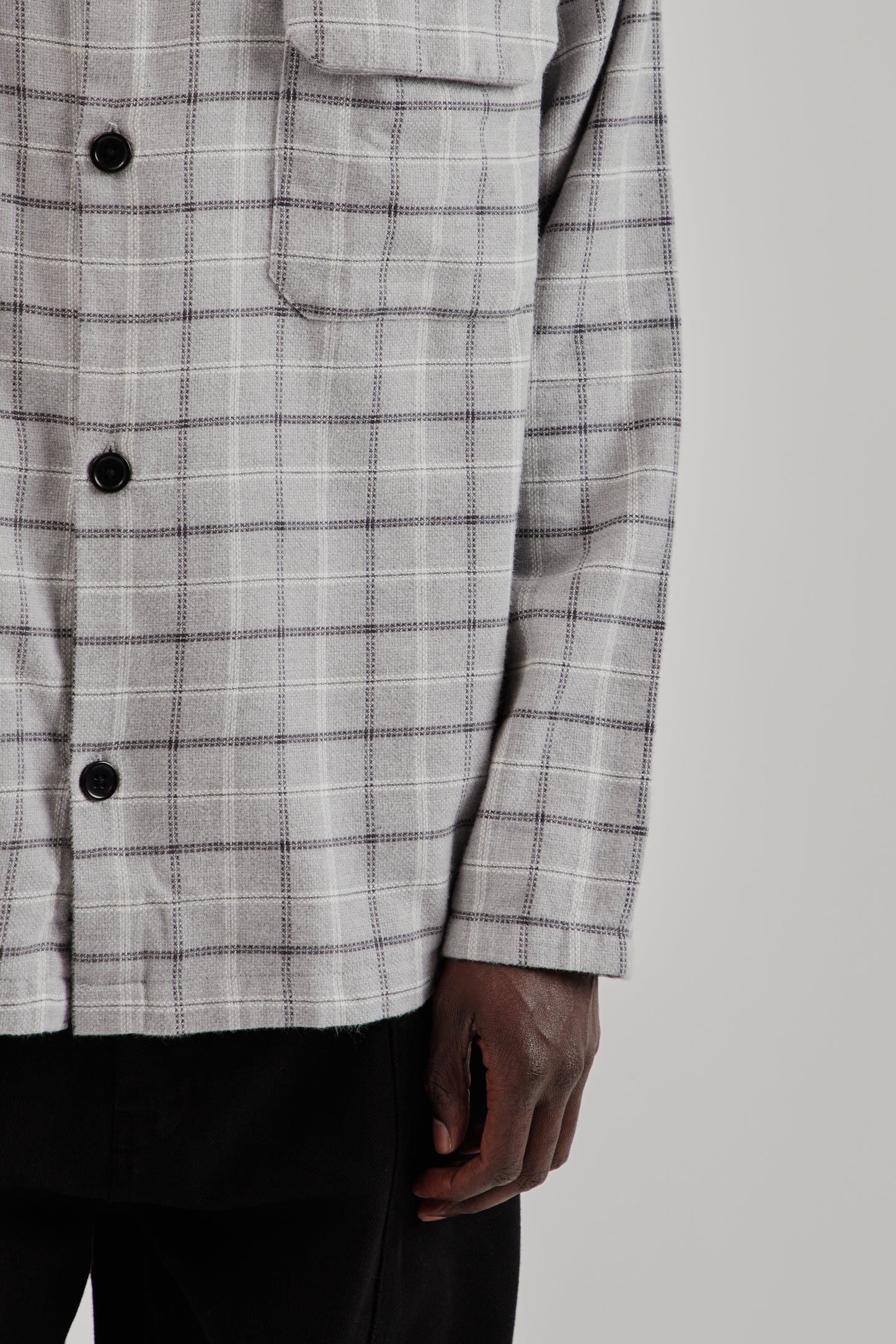 Overshirt Flannel Plaid - Grey