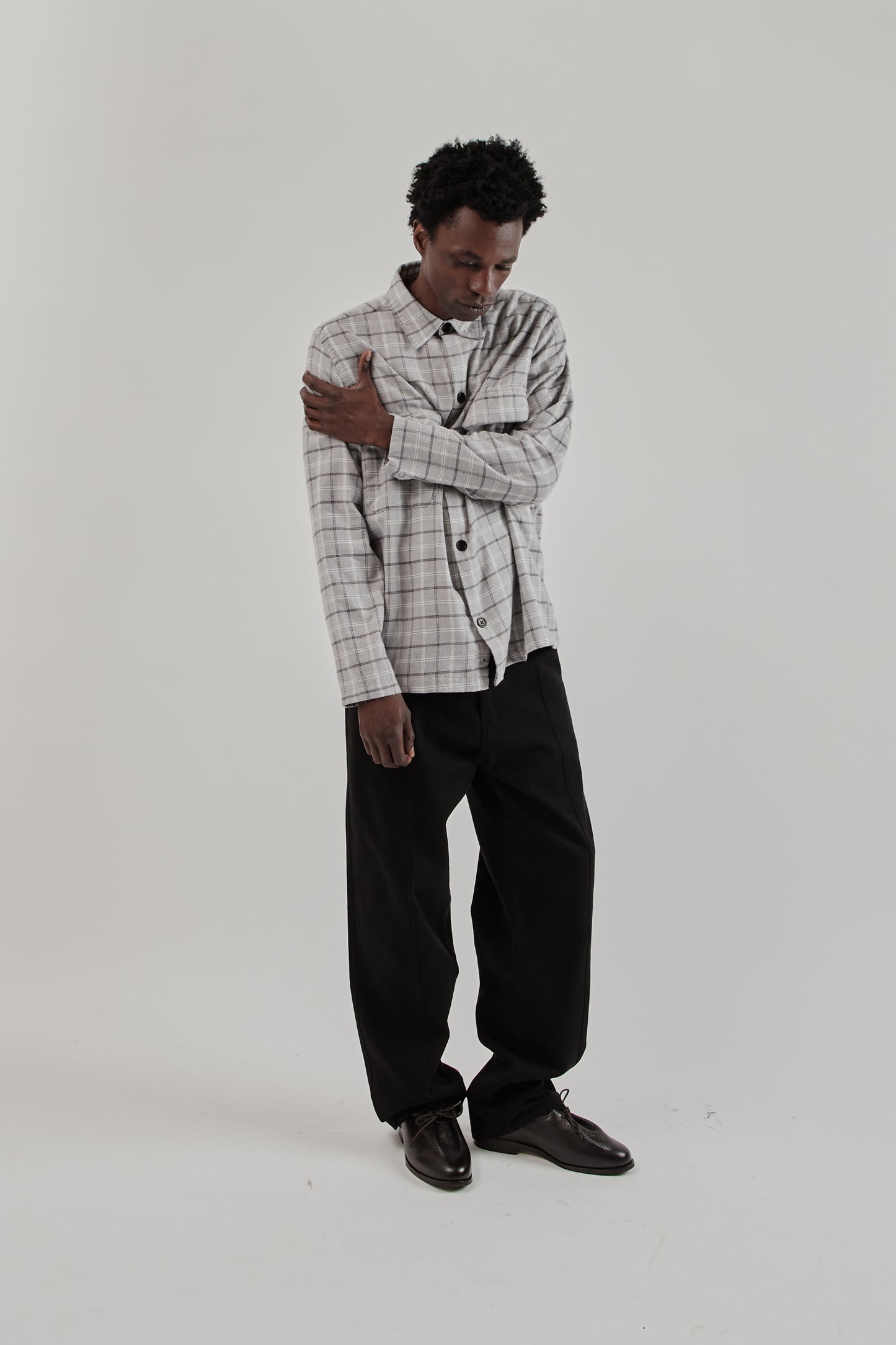 Overshirt Flannel Plaid - Grey